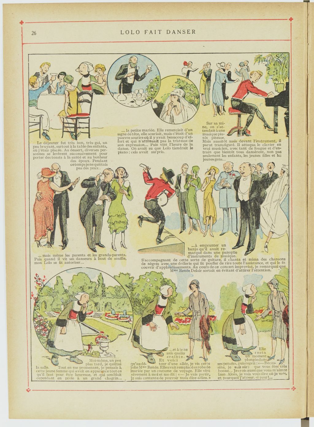 Bécassine – Bécassine en aéroplane (1930), page 27. Caumery & J.-P. Pinchon. Domaine public. Source gallica.bnf.fr / BnF.