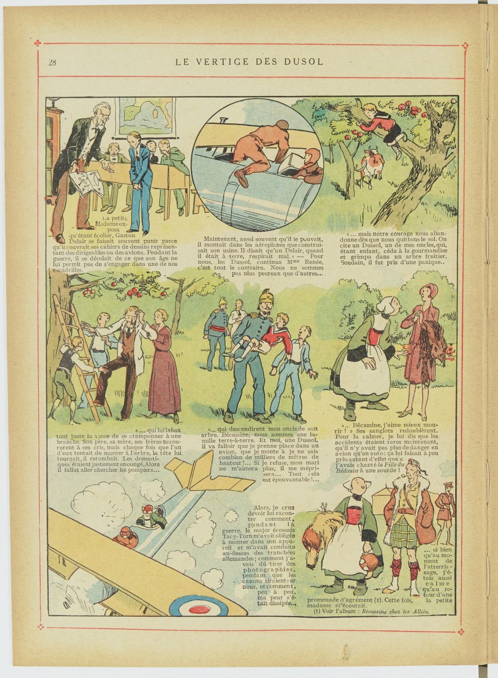 Bécassine – Bécassine en aéroplane (1930), page 29. Caumery & J.-P. Pinchon. Domaine public. Source gallica.bnf.fr / BnF.