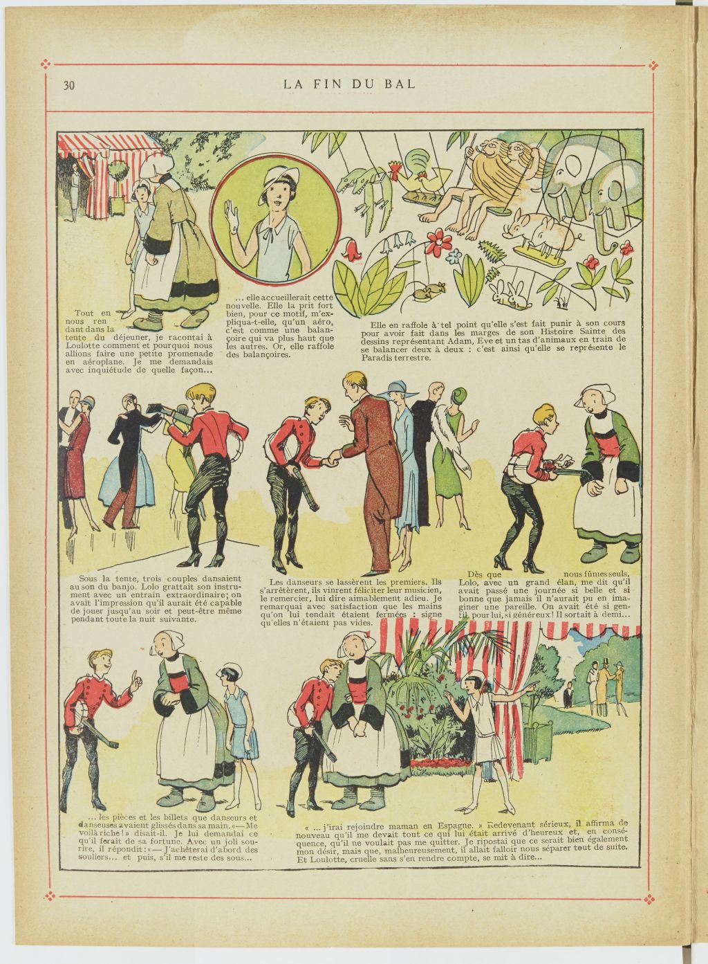 Bécassine – Bécassine en aéroplane (1930), page 31. Caumery & J.-P. Pinchon. Domaine public. Source gallica.bnf.fr / BnF.