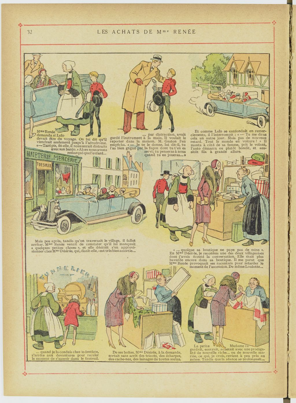 Bécassine – Bécassine en aéroplane (1930), page 33. Caumery & J.-P. Pinchon. Domaine public. Source gallica.bnf.fr / BnF.