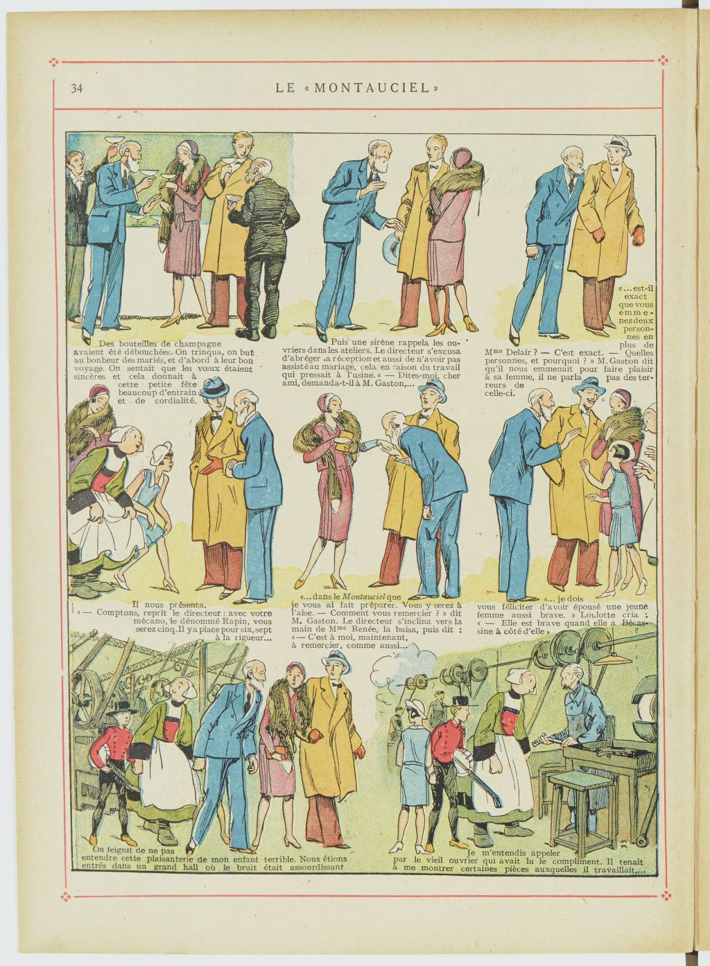 Bécassine – Bécassine en aéroplane (1930), page 35. Caumery & J.-P. Pinchon. Domaine public. Source gallica.bnf.fr / BnF.