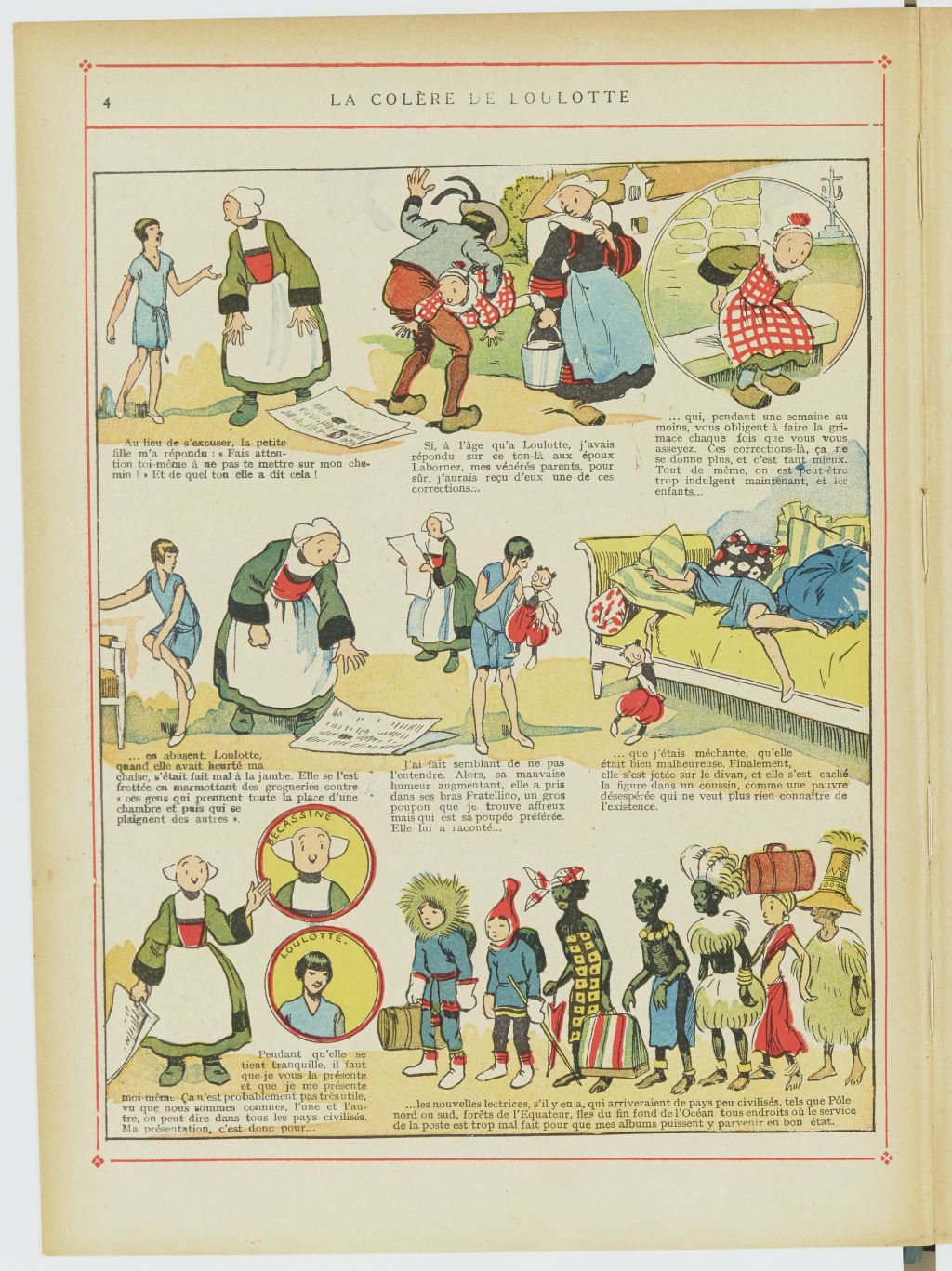 Bécassine – Bécassine en aéroplane (1930), page 5. Caumery & J.-P. Pinchon. Domaine public. Source gallica.bnf.fr / BnF.
