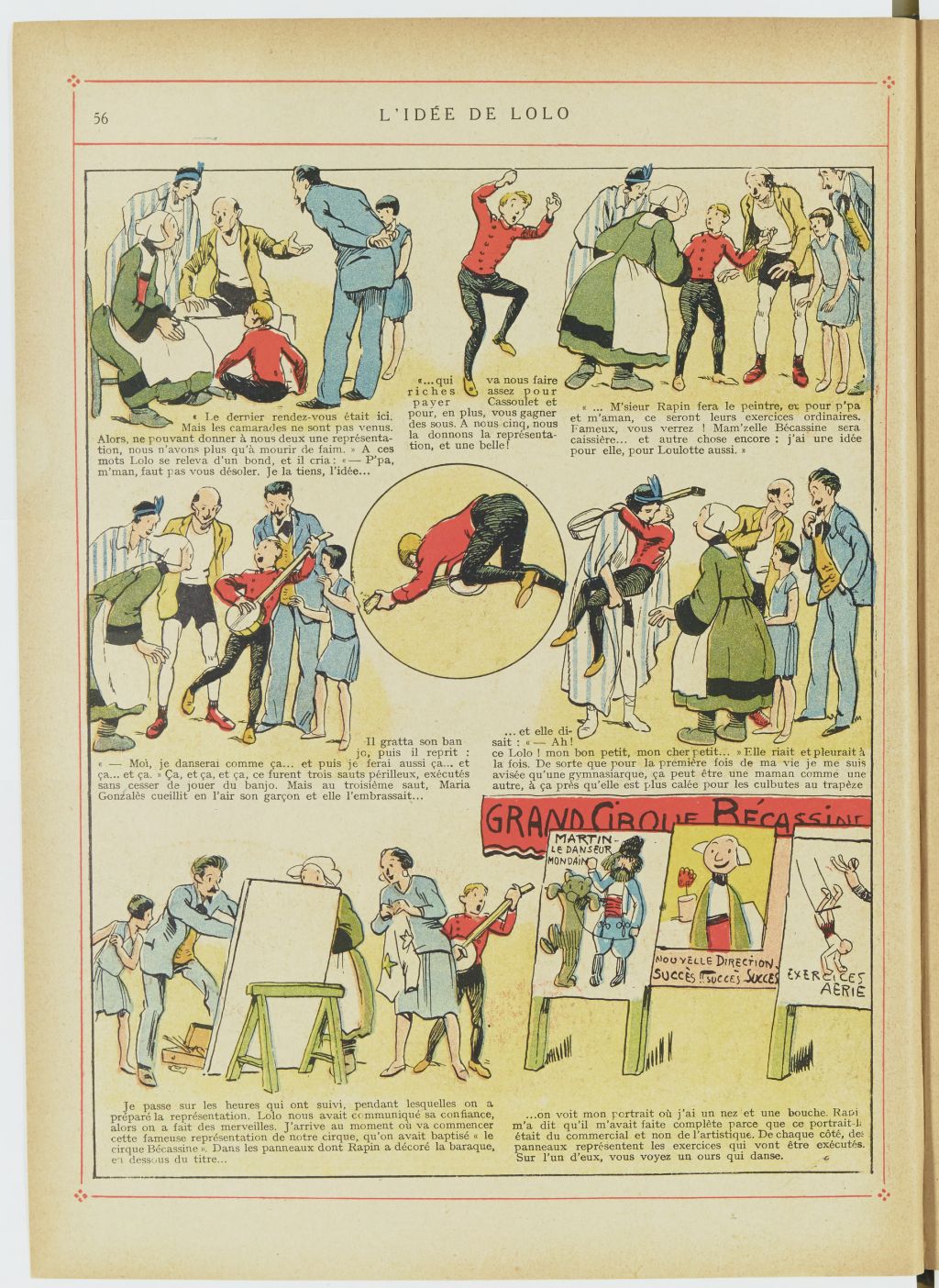Bécassine – Bécassine en aéroplane (1930), page 57. Caumery & J.-P. Pinchon. Domaine public. Source gallica.bnf.fr / BnF.