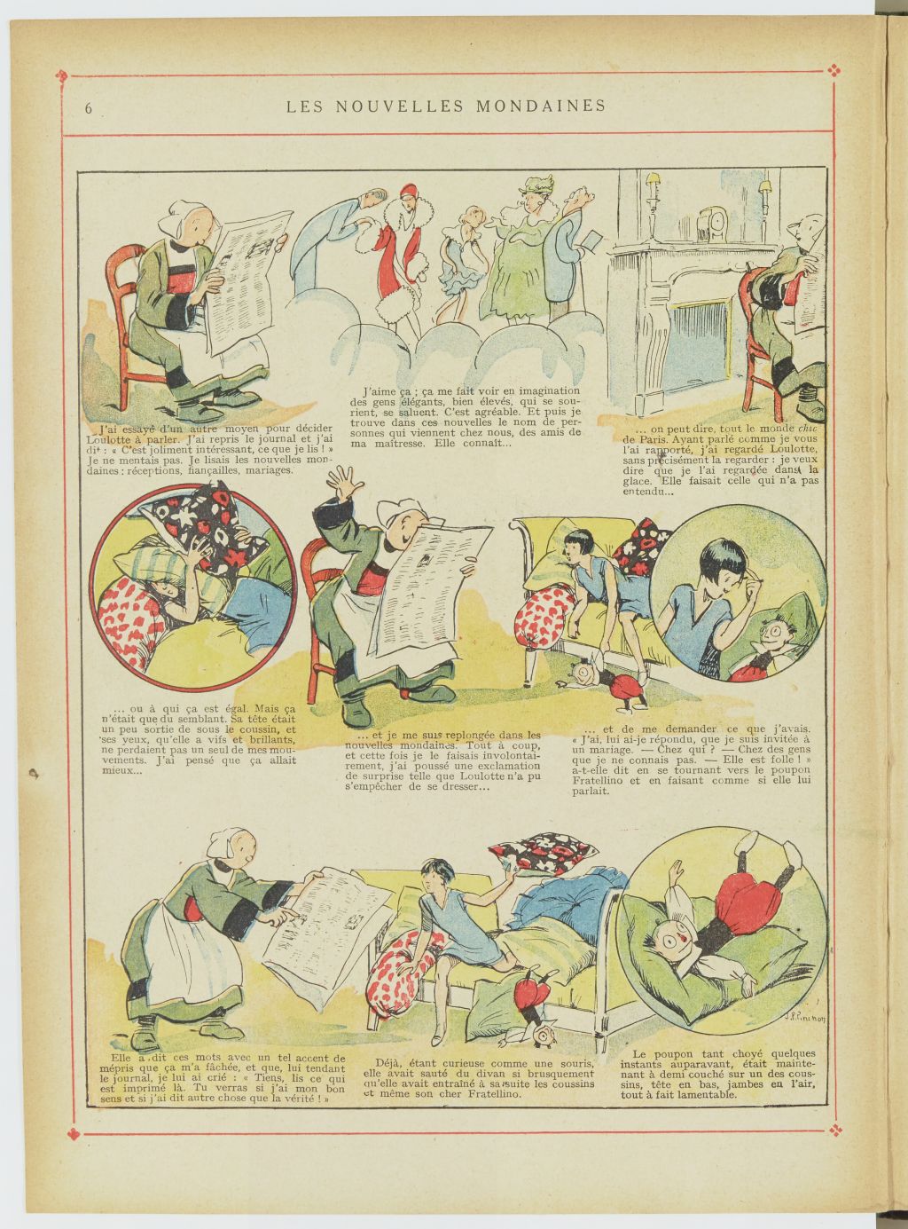 Bécassine – Bécassine en aéroplane (1930), page 7. Caumery & J.-P. Pinchon. Domaine public. Source gallica.bnf.fr / BnF.