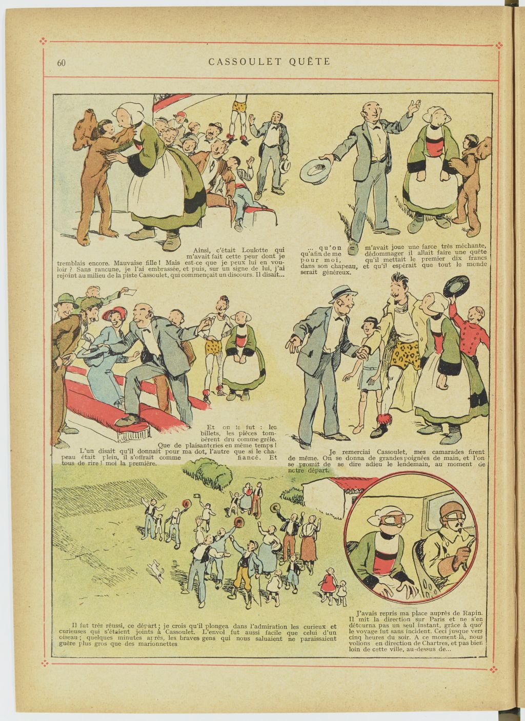 Bécassine – Bécassine en aéroplane (1930), page 61. Caumery & J.-P. Pinchon. Domaine public. Source gallica.bnf.fr / BnF.