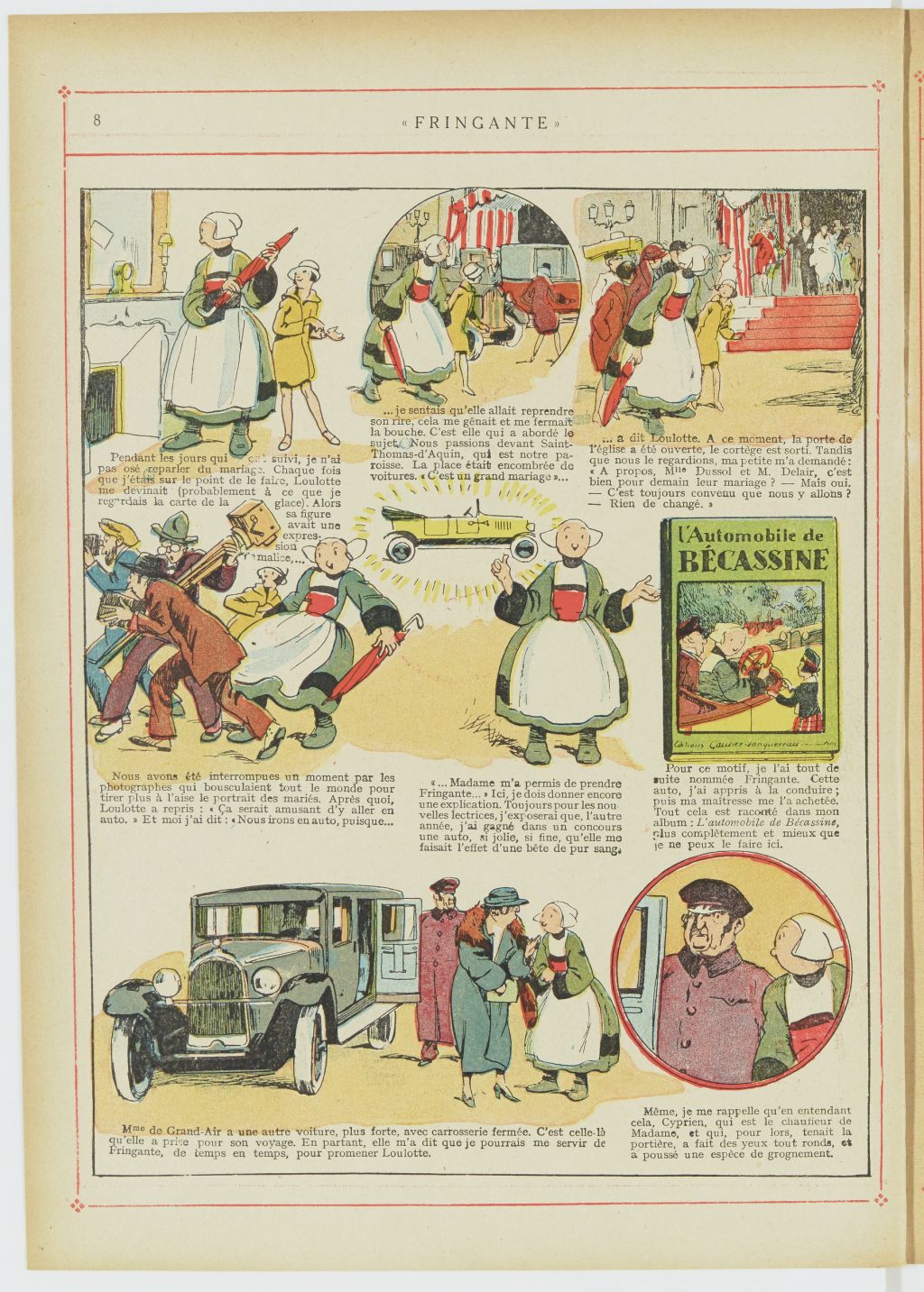 Bécassine – Bécassine en aéroplane (1930), page 9. Caumery & J.-P. Pinchon. Domaine public. Source gallica.bnf.fr / BnF.