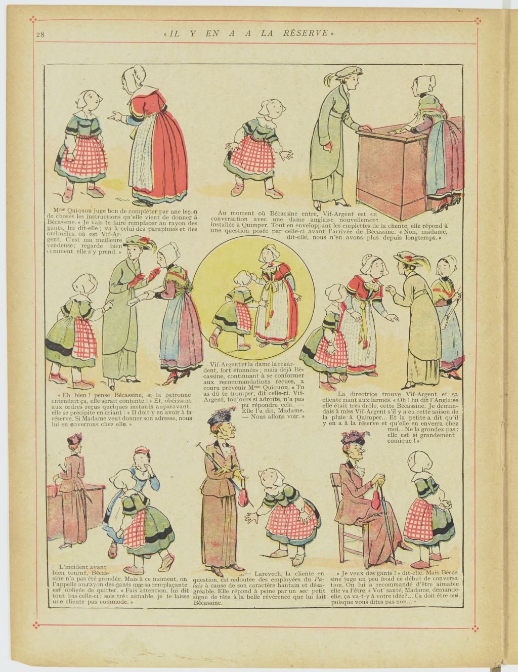 Bécassine – Bécassine en apprentissage (1919), page 31. Caumery & J.-P. Pinchon. Domaine public. Source gallica.bnf.fr / BnF.