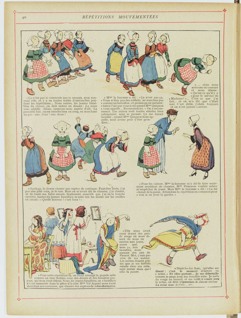 Bécassine – Bécassine en apprentissage (1919), page 43. Caumery & J.-P. Pinchon. Domaine public. Source gallica.bnf.fr / BnF.