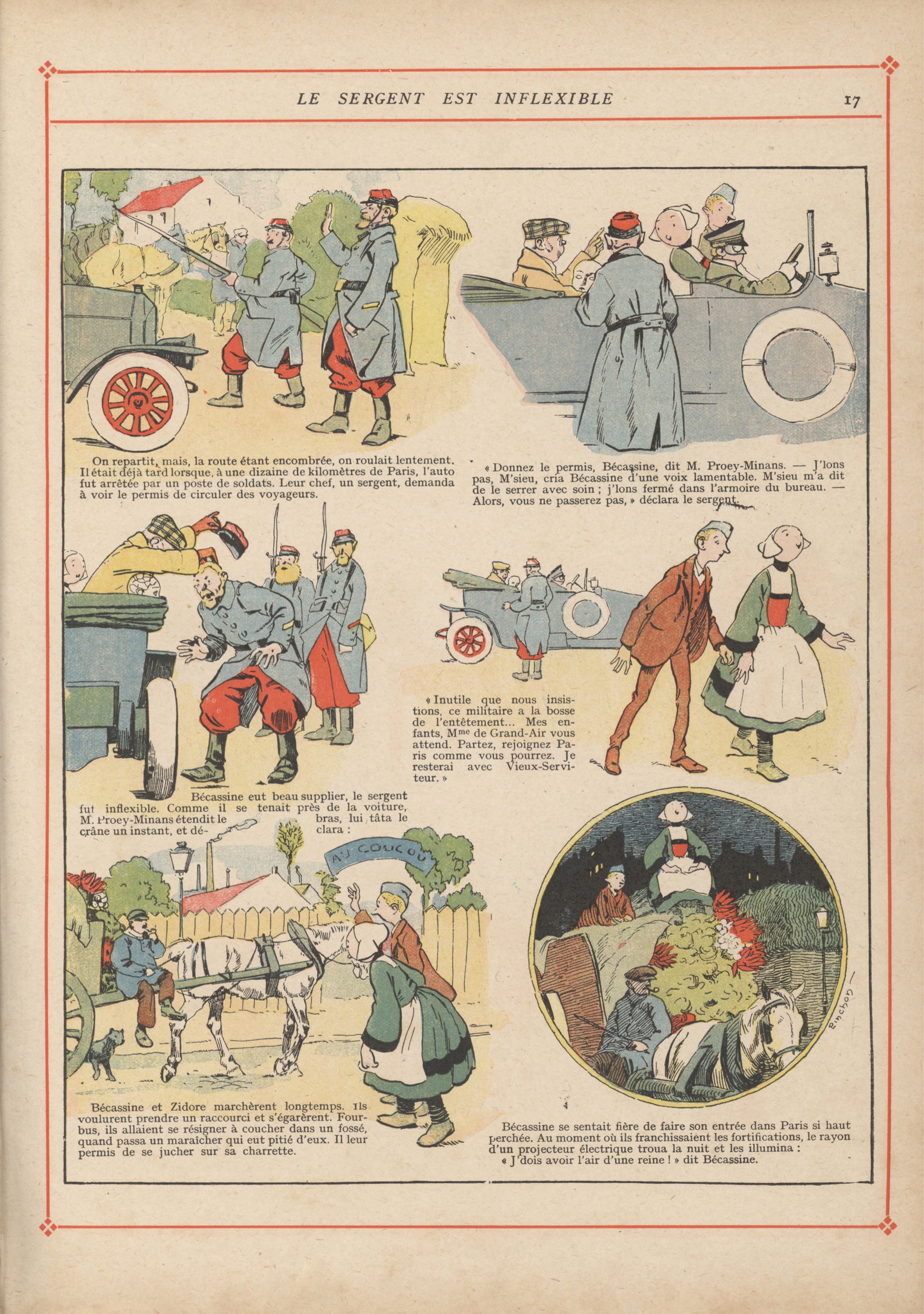 Bécassine – Bécassine pendant la guerre (1916), page 20. Caumery & J.-P. Pinchon. Domaine public.
