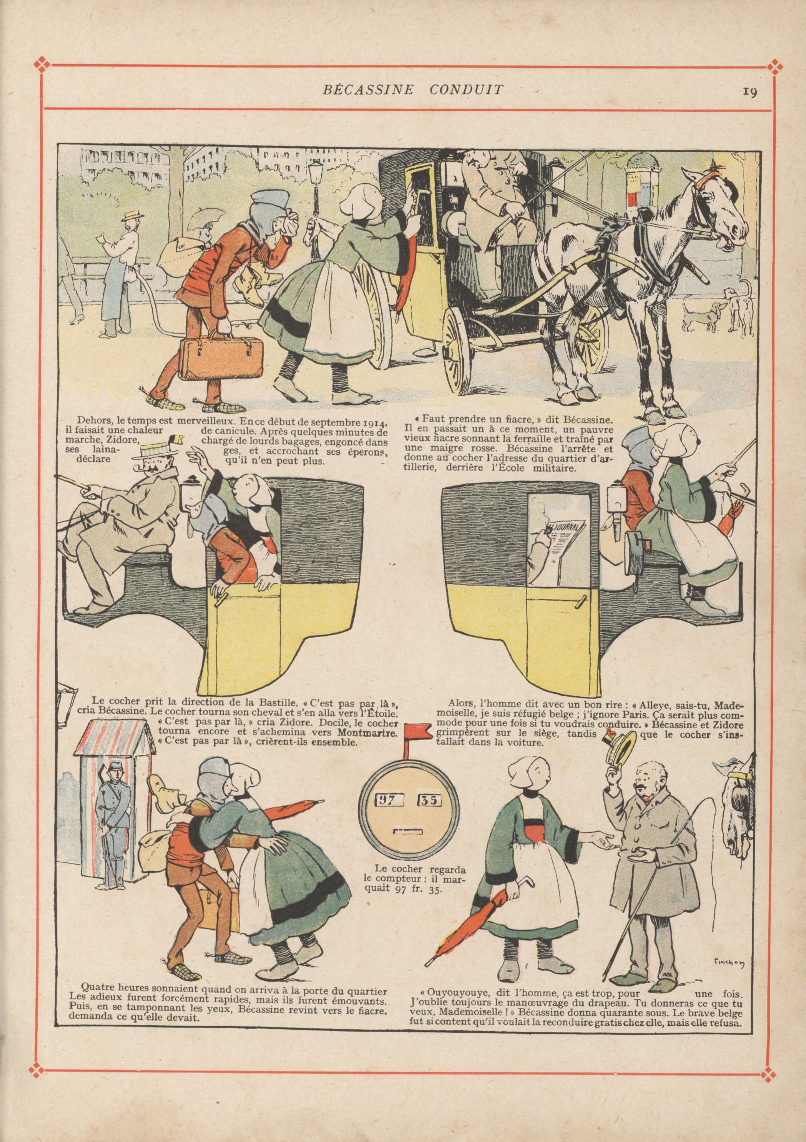 Bécassine – Bécassine pendant la guerre (1916), page 22. Caumery & J.-P. Pinchon. Domaine public.