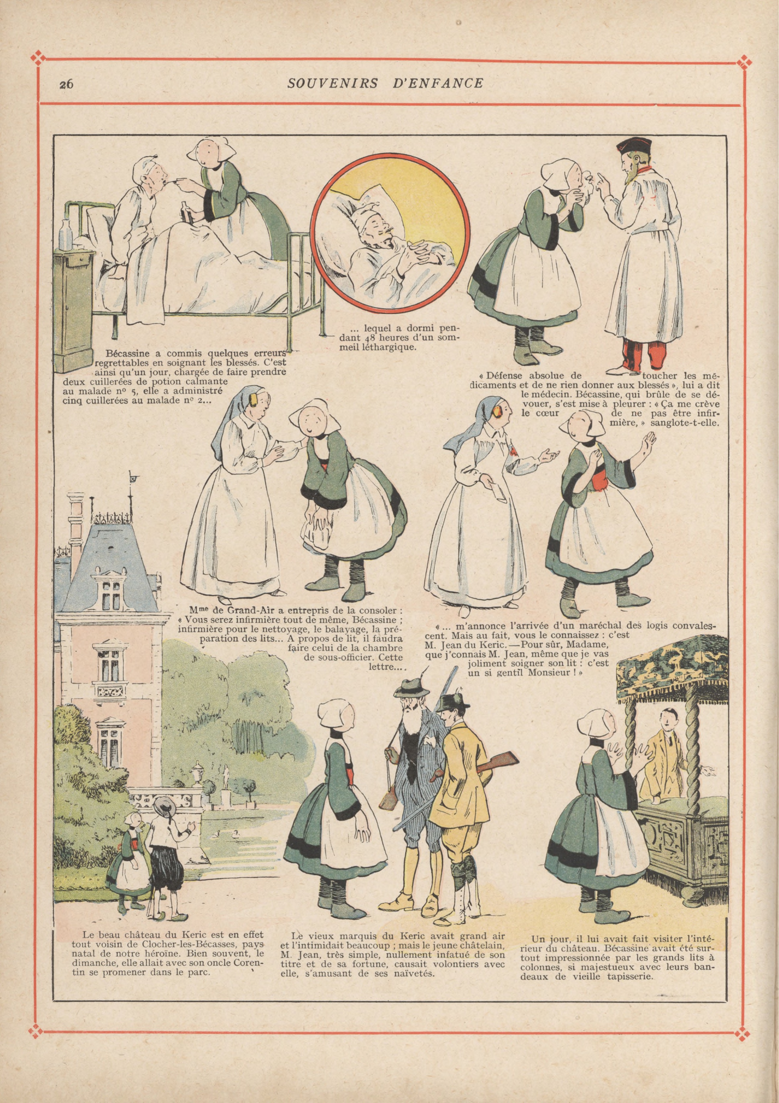 Bécassine – Bécassine pendant la guerre (1916), page 29. Caumery & J.-P. Pinchon. Domaine public.