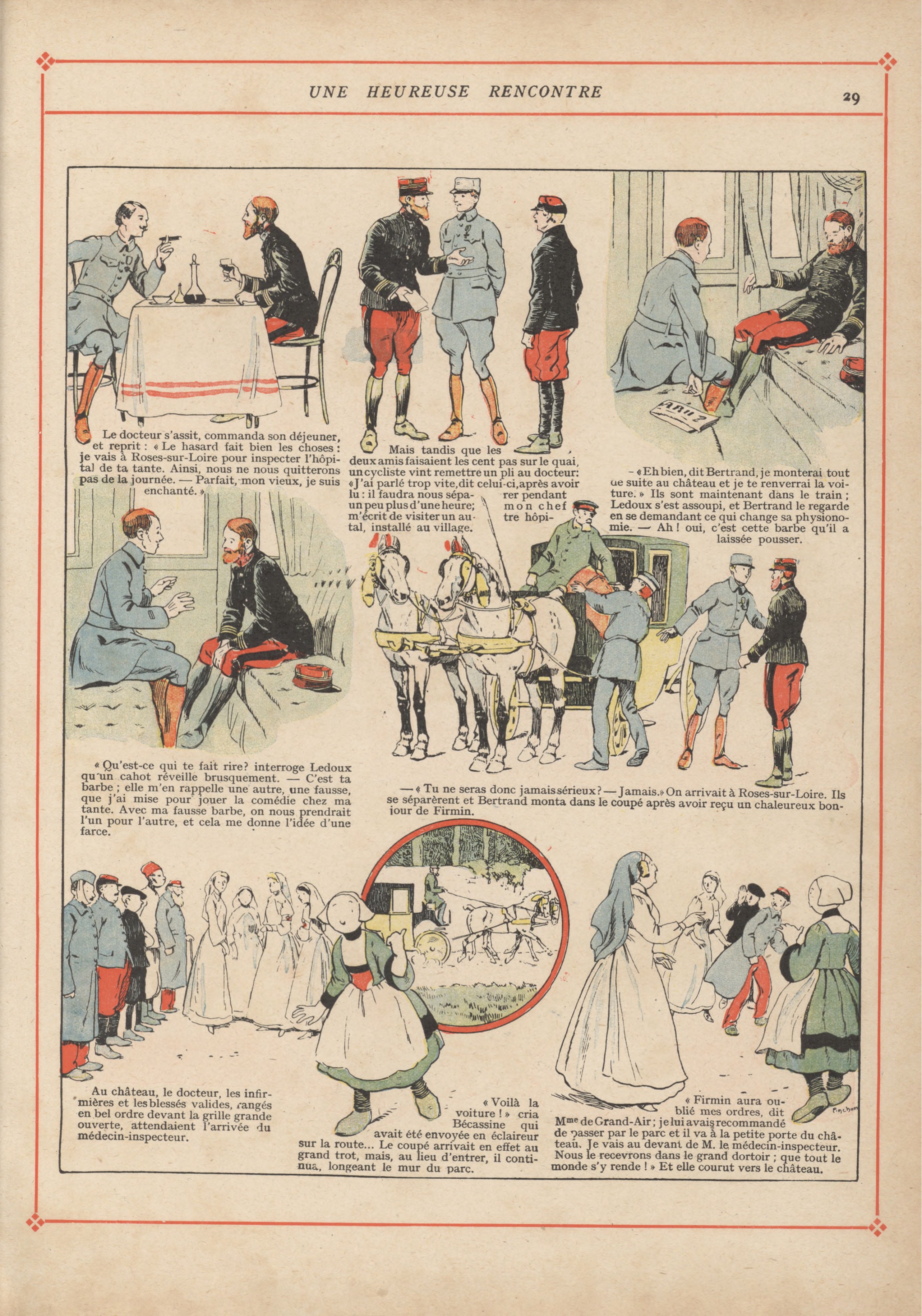 Bécassine – Bécassine pendant la guerre (1916), page 32. Caumery & J.-P. Pinchon. Domaine public.
