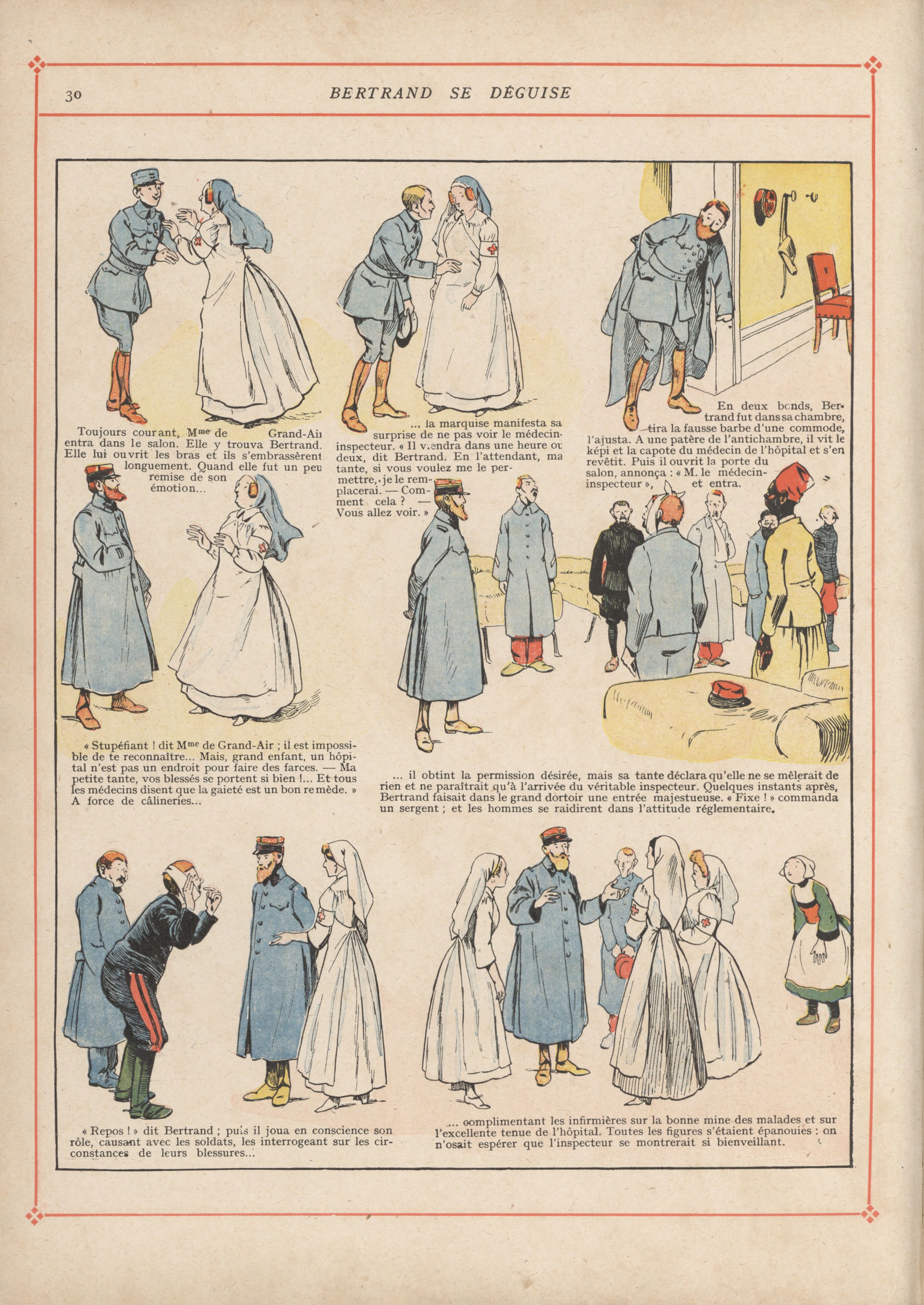 Bécassine – Bécassine pendant la guerre (1916), page 33. Caumery & J.-P. Pinchon. Domaine public.