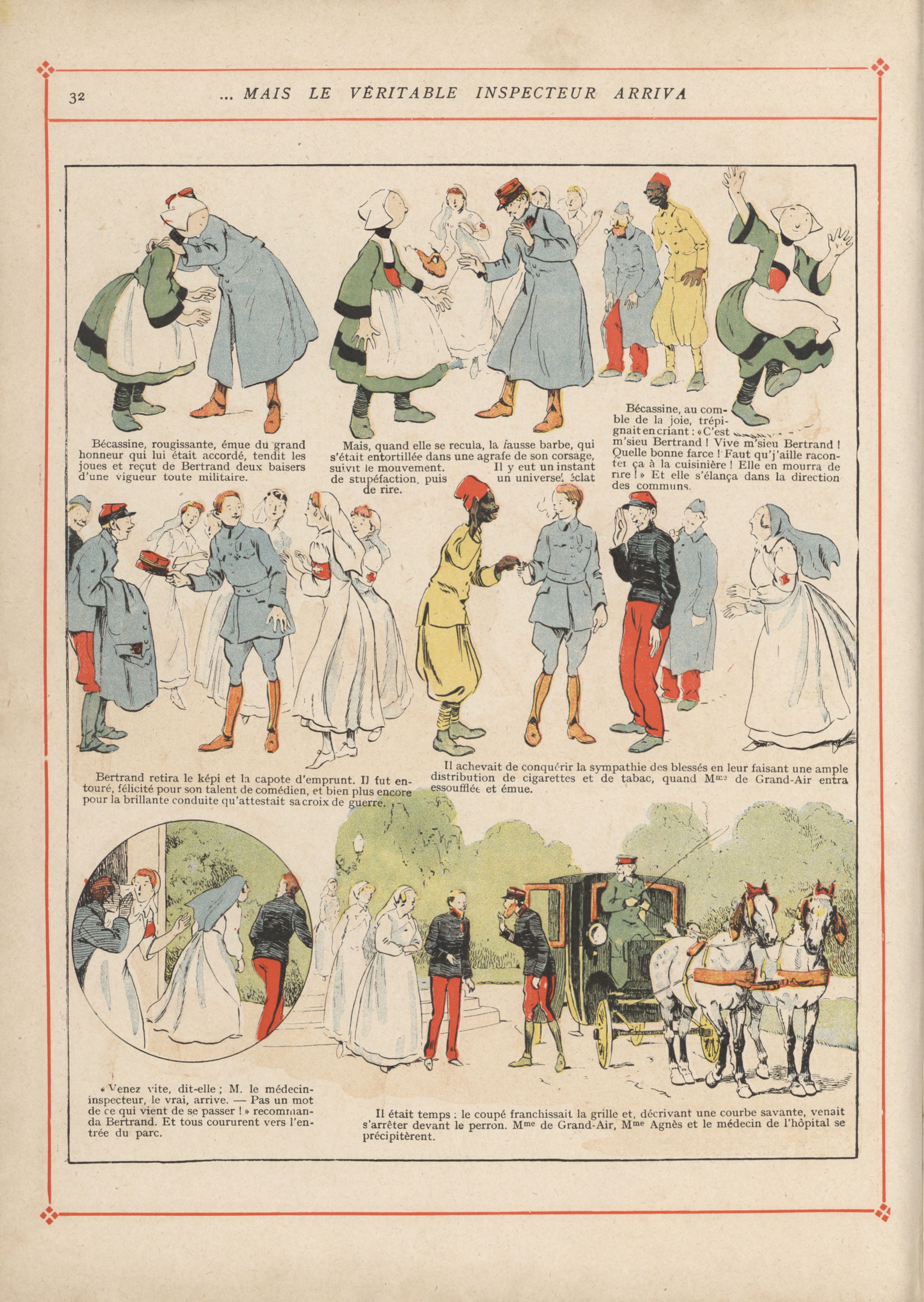 Bécassine – Bécassine pendant la guerre (1916), page 35. Caumery & J.-P. Pinchon. Domaine public.