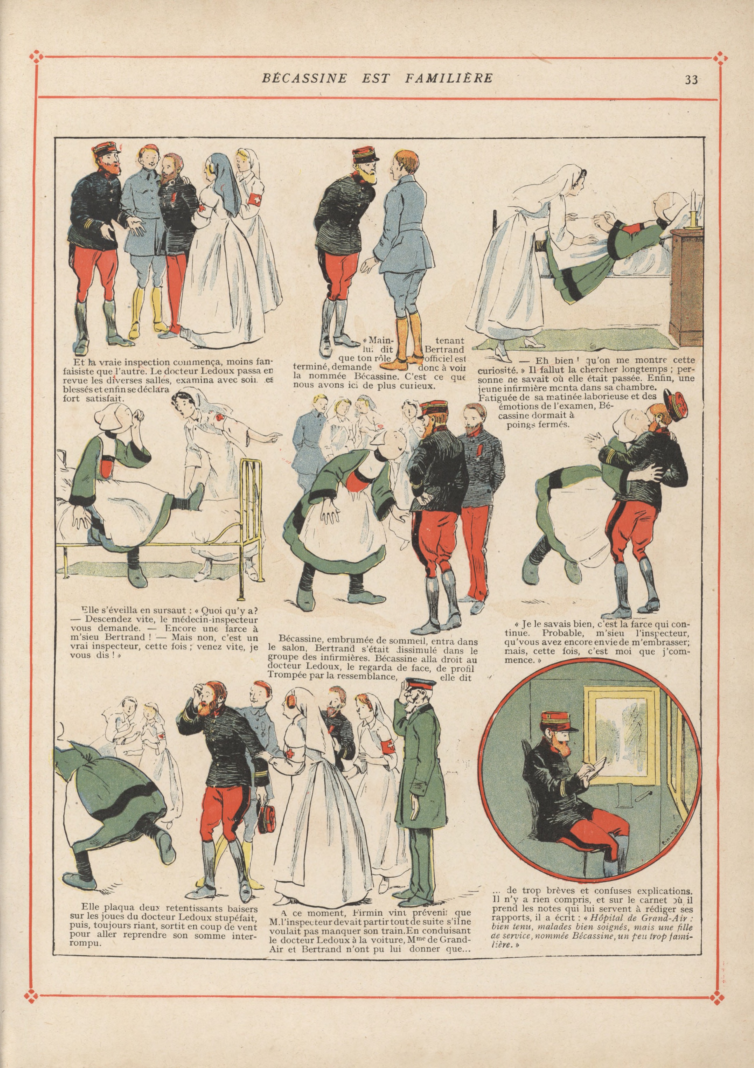 Bécassine – Bécassine pendant la guerre (1916), page 36. Caumery & J.-P. Pinchon. Domaine public.