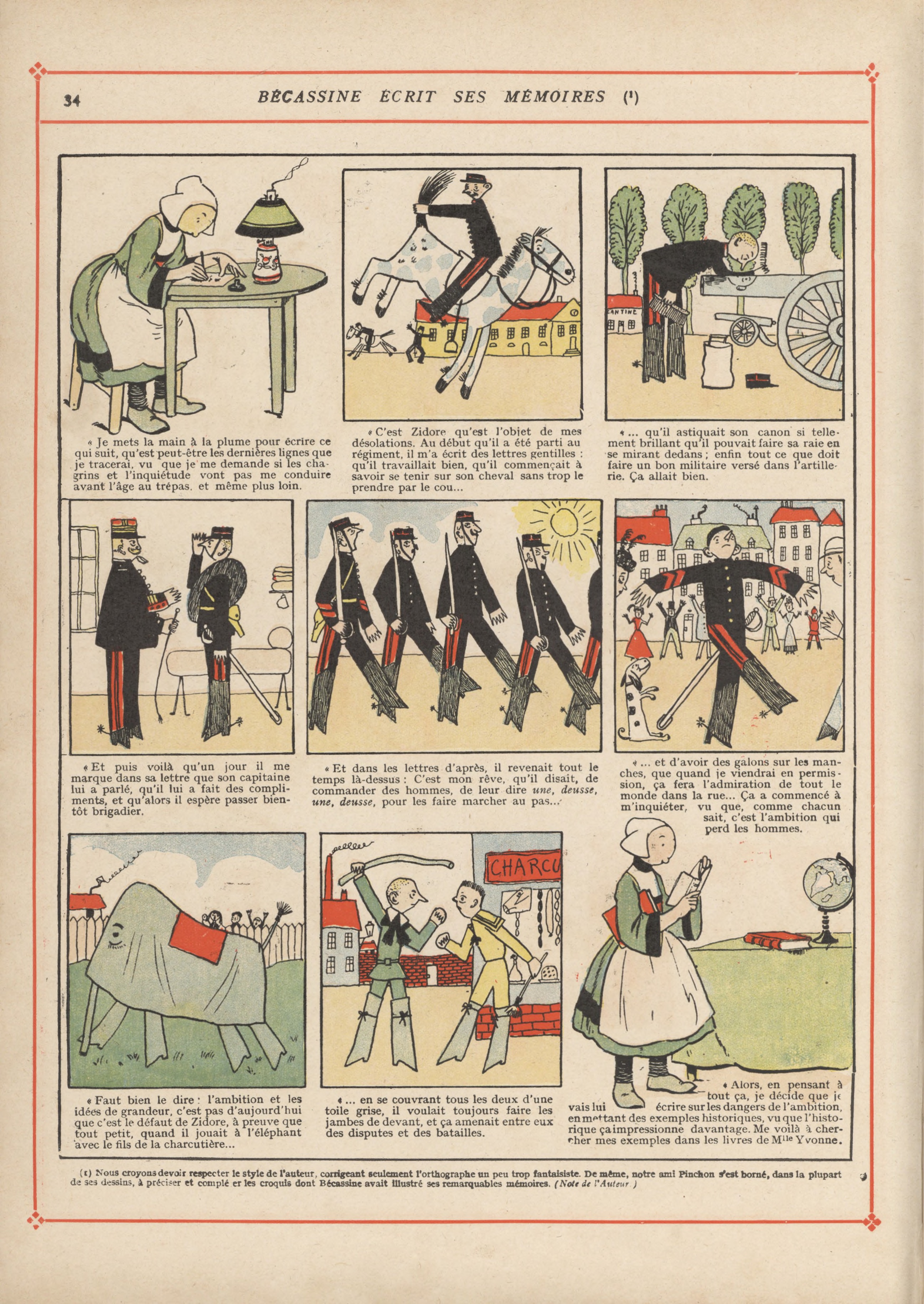 Bécassine – Bécassine pendant la guerre (1916), page 37. Caumery & J.-P. Pinchon. Domaine public.