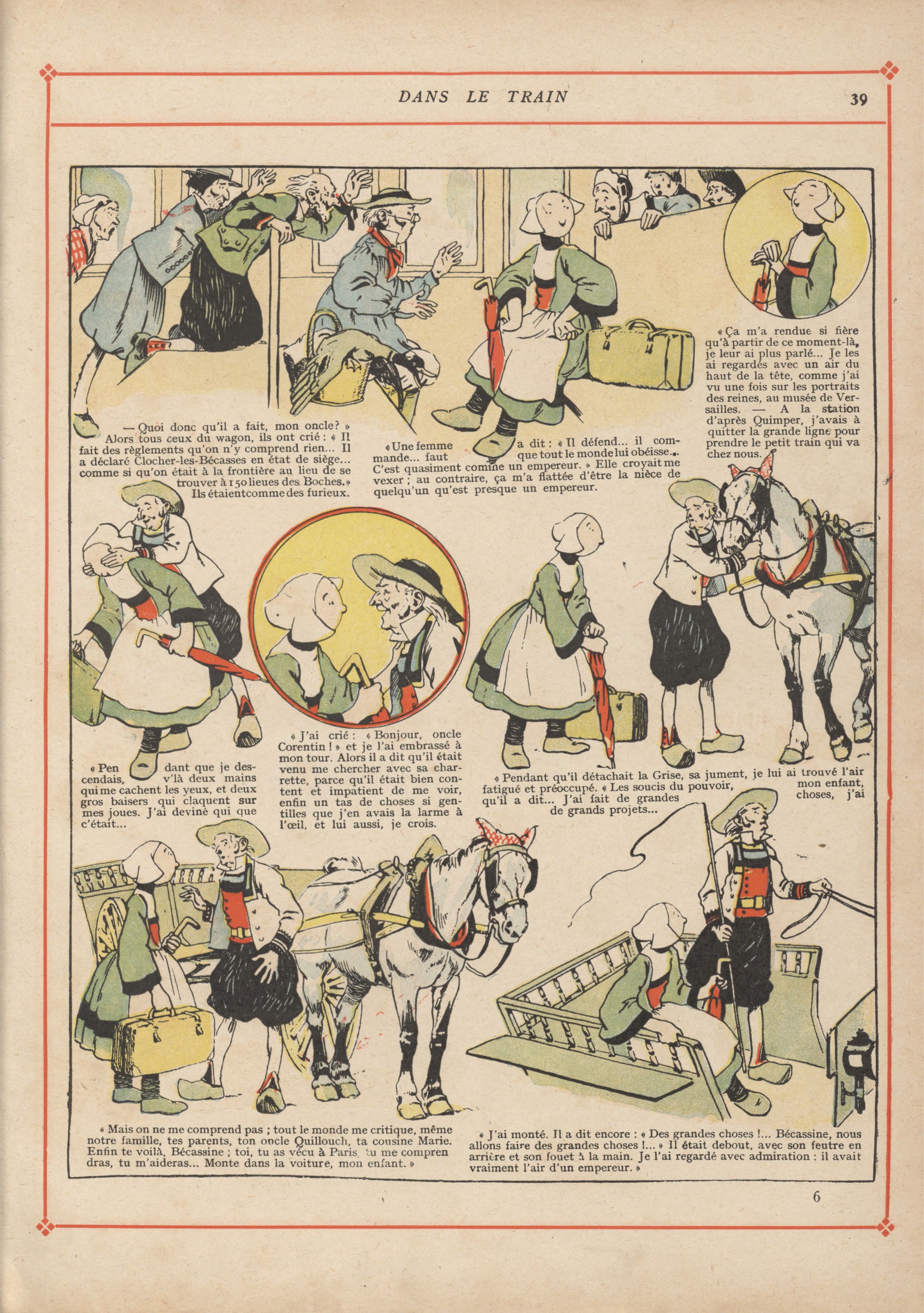 Bécassine – Bécassine pendant la guerre (1916), page 42. Caumery & J.-P. Pinchon. Domaine public.
