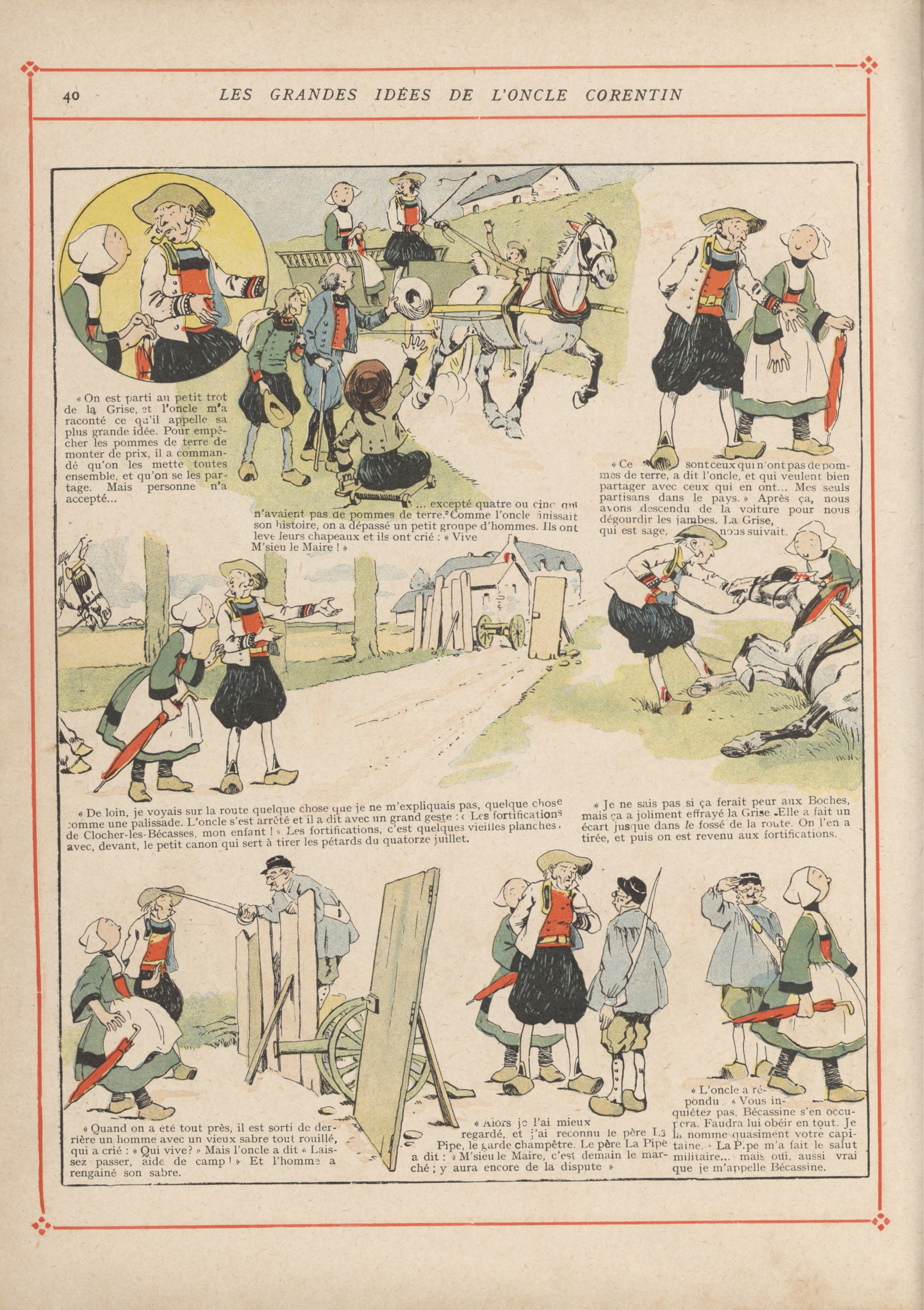 Bécassine – Bécassine pendant la guerre (1916), page 43. Caumery & J.-P. Pinchon. Domaine public.