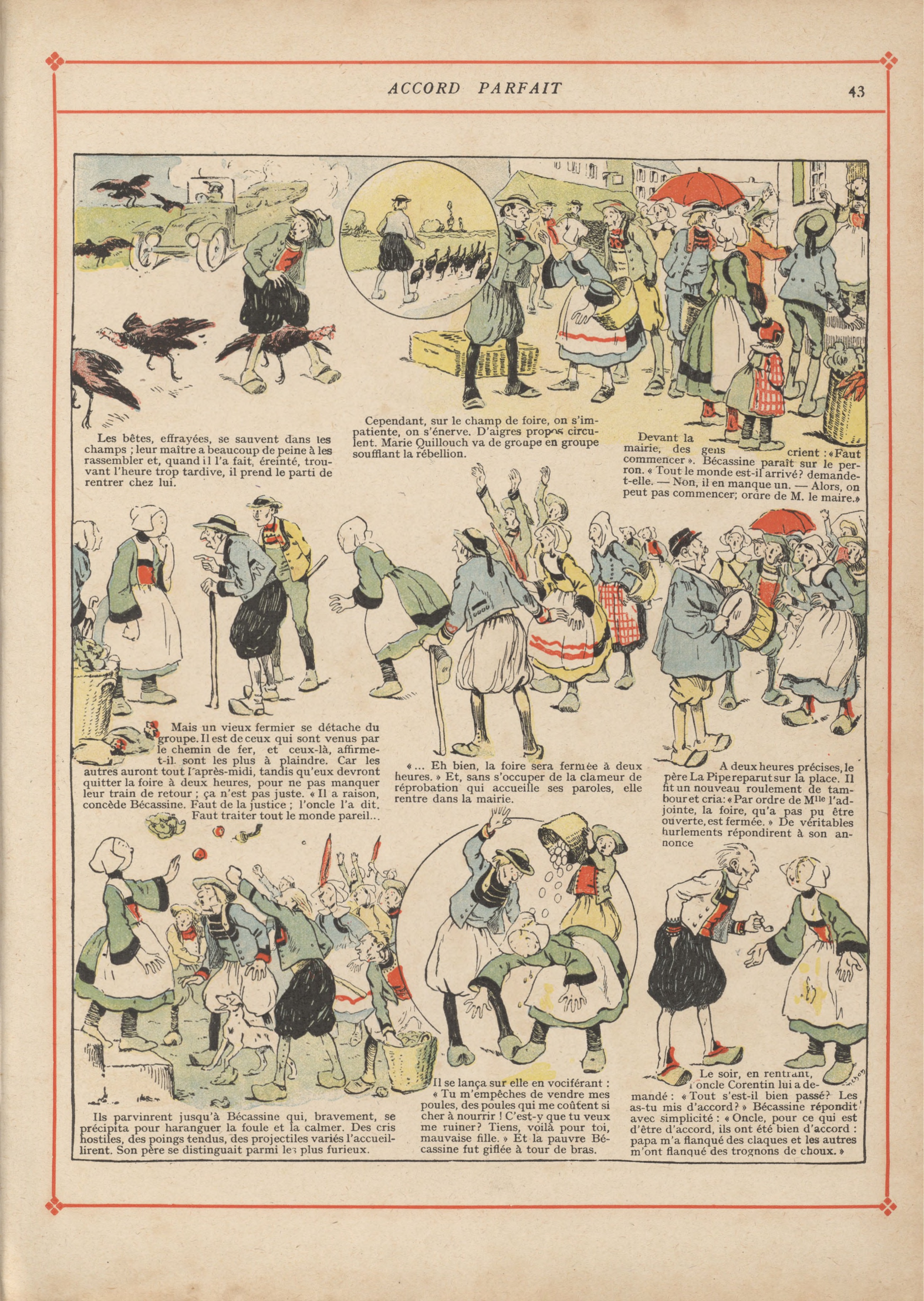 Bécassine – Bécassine pendant la guerre (1916), page 46. Caumery & J.-P. Pinchon. Domaine public.