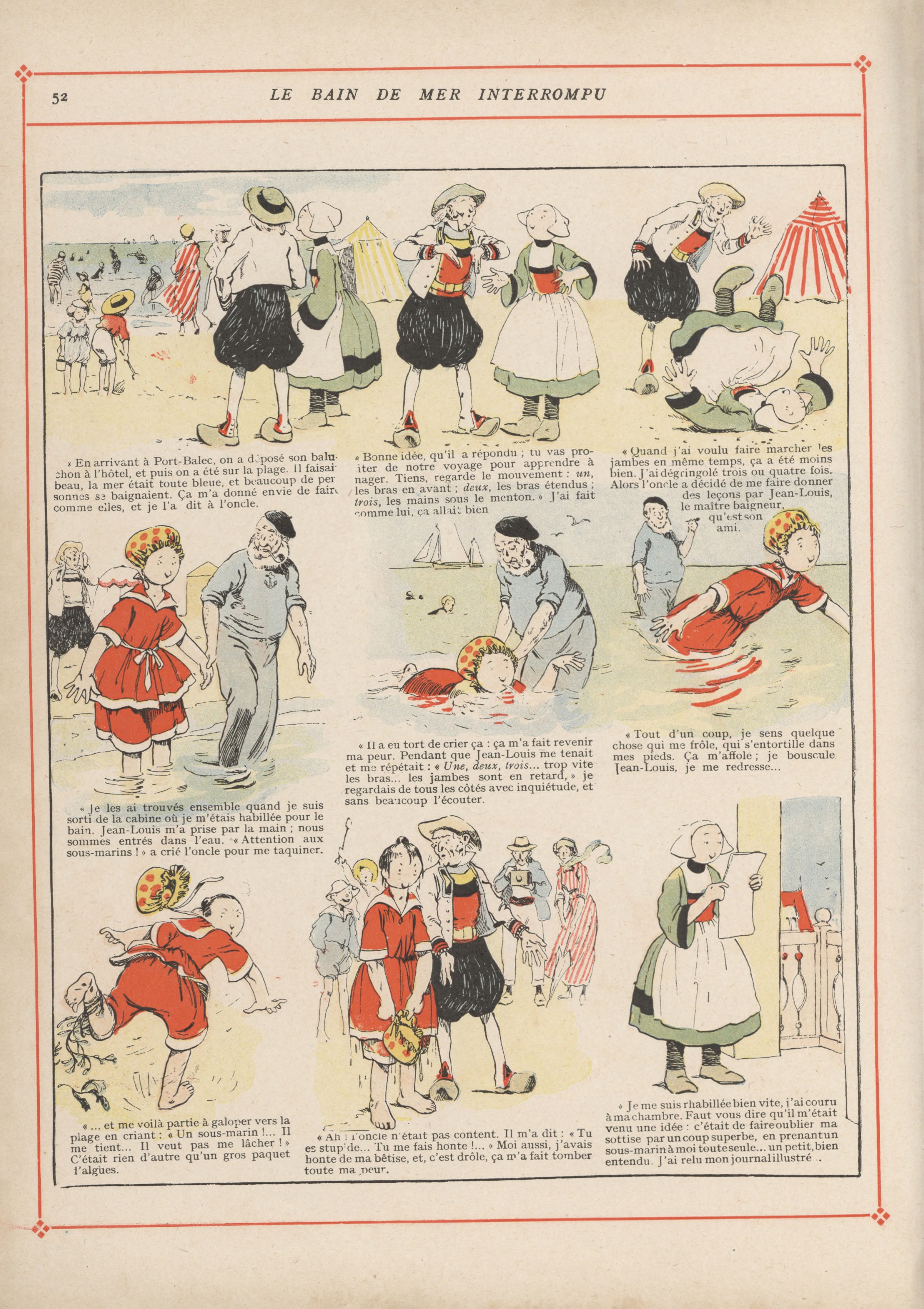 Bécassine – Bécassine pendant la guerre (1916), page 55. Caumery & J.-P. Pinchon. Domaine public.