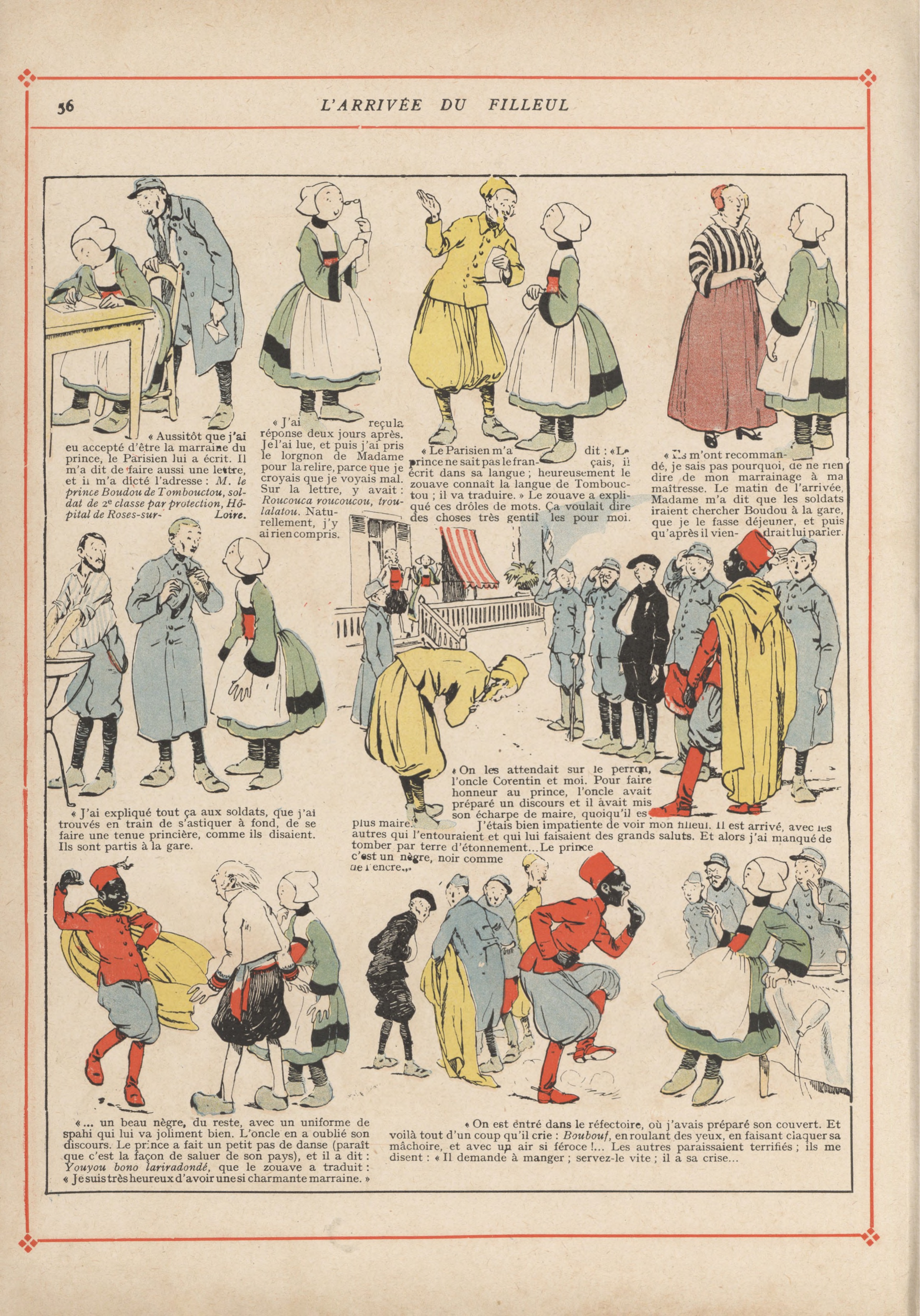 Bécassine – Bécassine pendant la guerre (1916), page 59. Caumery & J.-P. Pinchon. Domaine public.