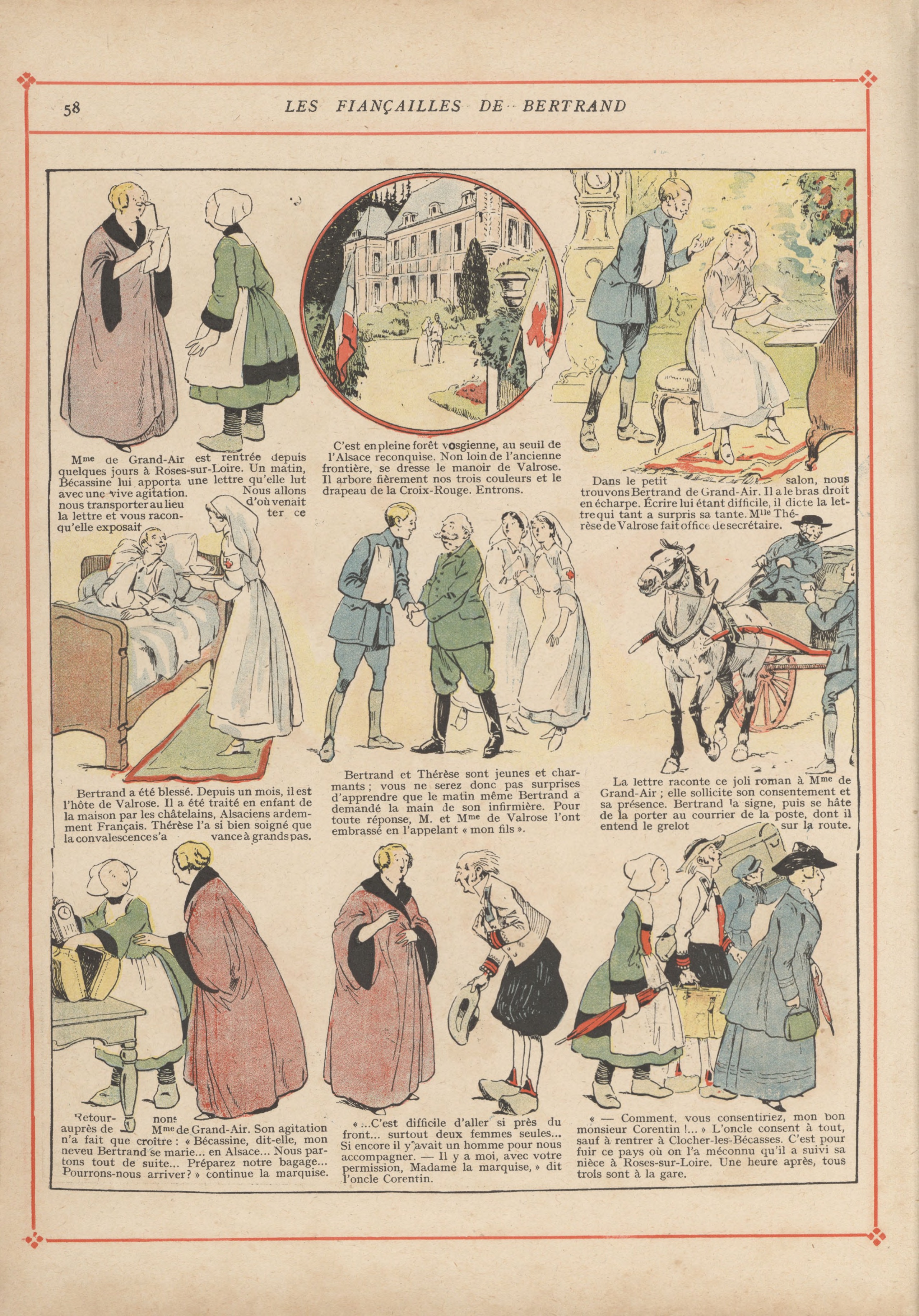 Bécassine – Bécassine pendant la guerre (1916), page 61. Caumery & J.-P. Pinchon. Domaine public.