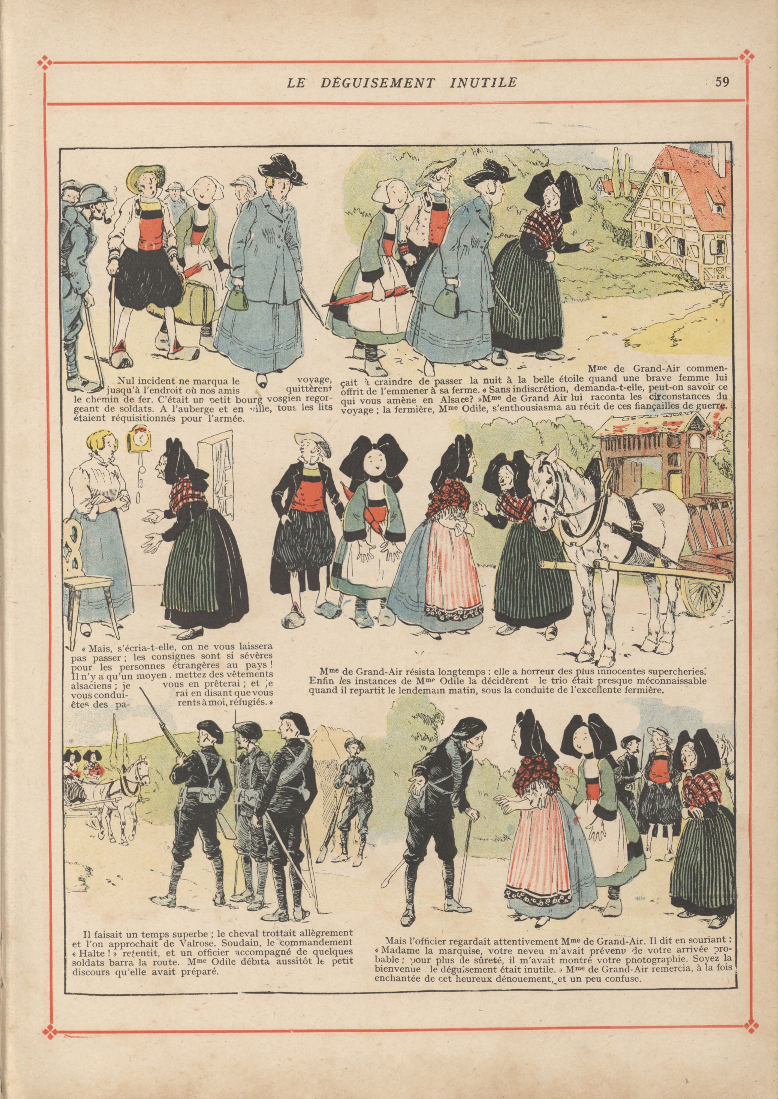 Bécassine – Bécassine pendant la guerre (1916), page 62. Caumery & J.-P. Pinchon. Domaine public.