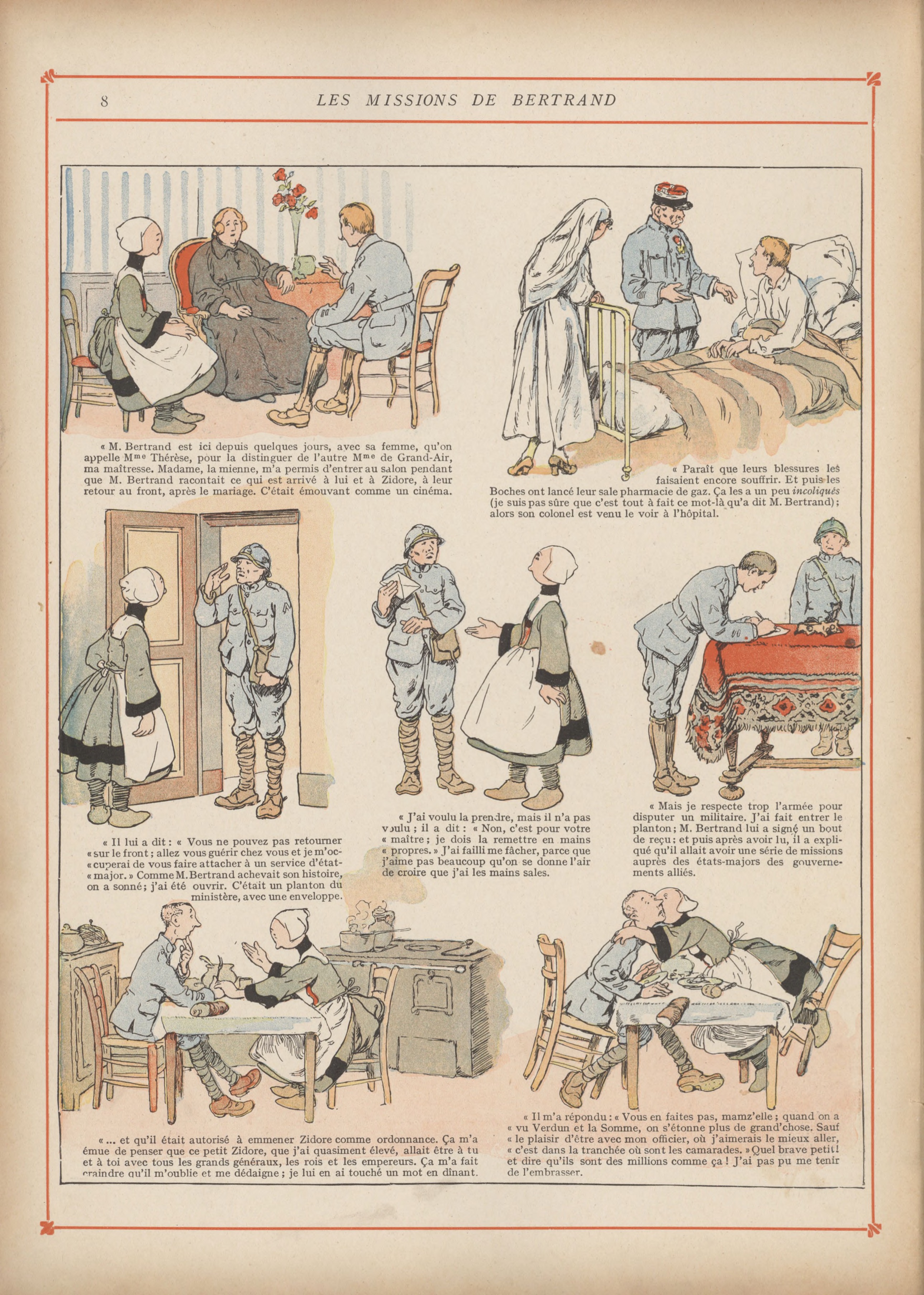 Bécassine – Bécassine chez les Alliés (1917), page 11. Caumery & J.-P. Pinchon. Domaine public.