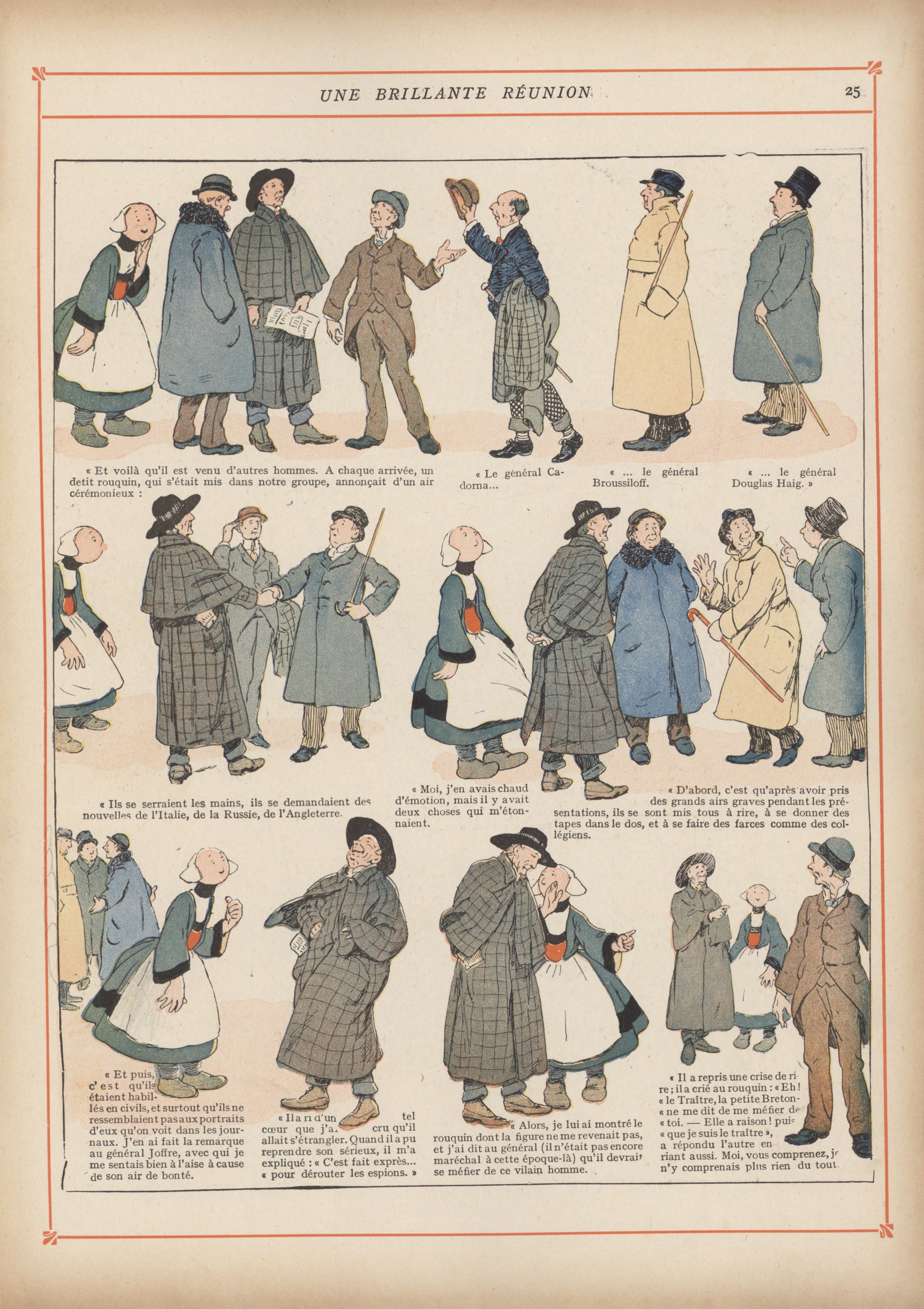 Bécassine – Bécassine chez les Alliés (1917), page 28. Caumery & J.-P. Pinchon. Domaine public.