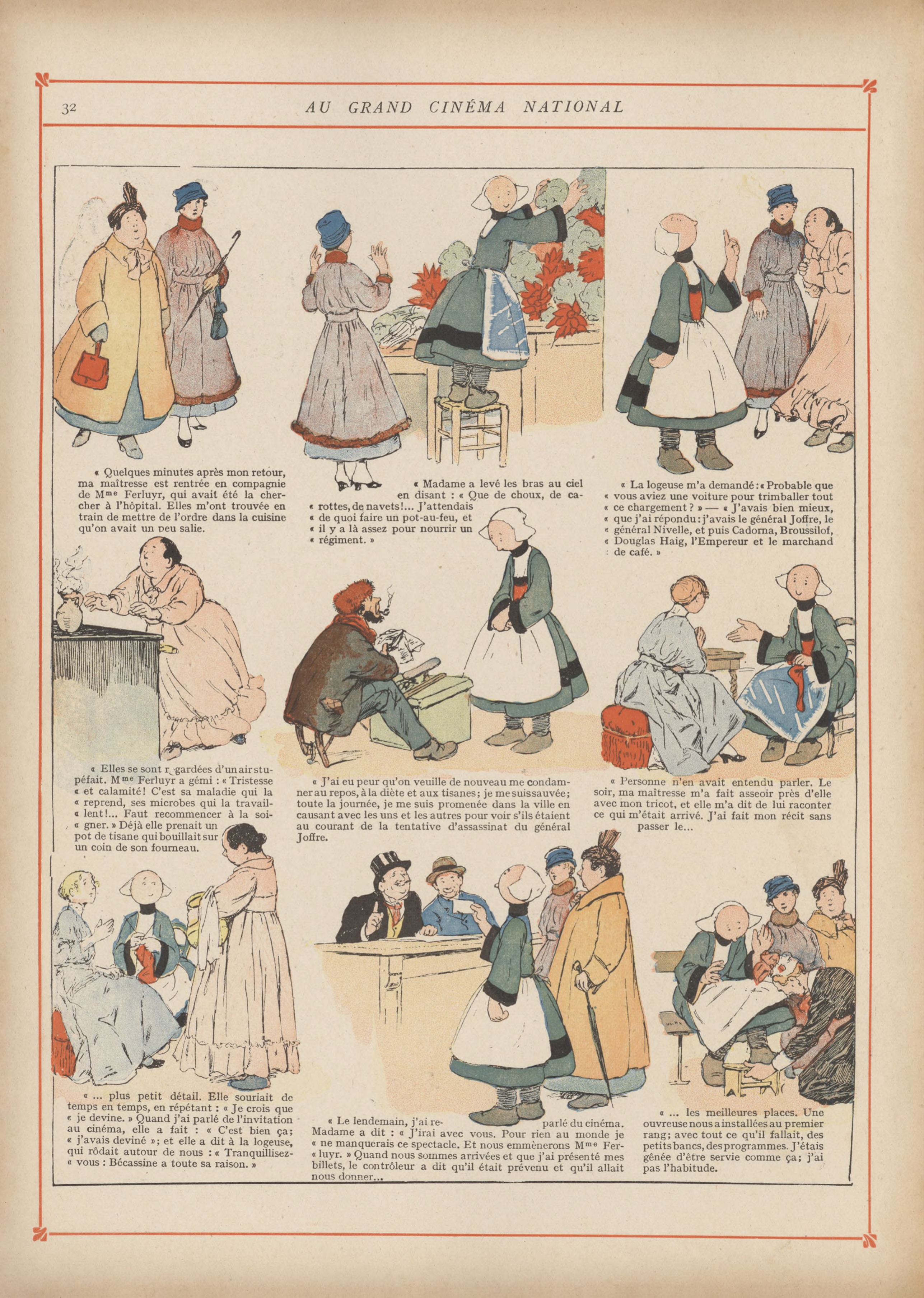 Bécassine – Bécassine chez les Alliés (1917), page 35. Caumery & J.-P. Pinchon. Domaine public.