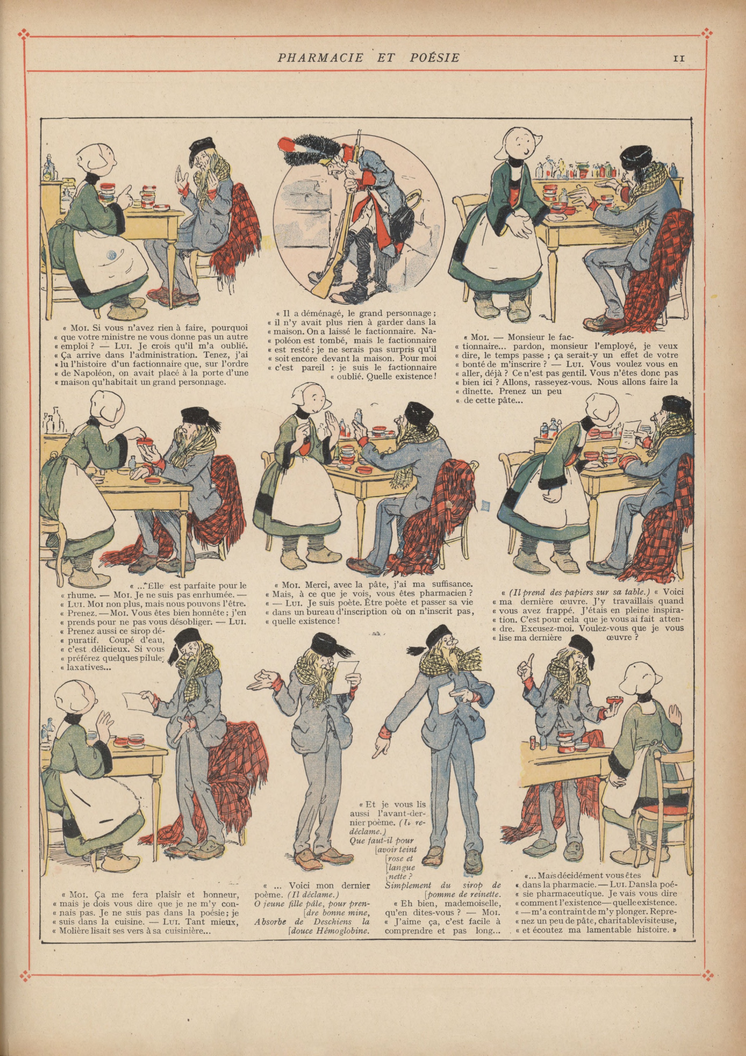 Bécassine – Bécassine mobilisée (1918), page 12. Caumery & J.-P. Pinchon. Domaine public.