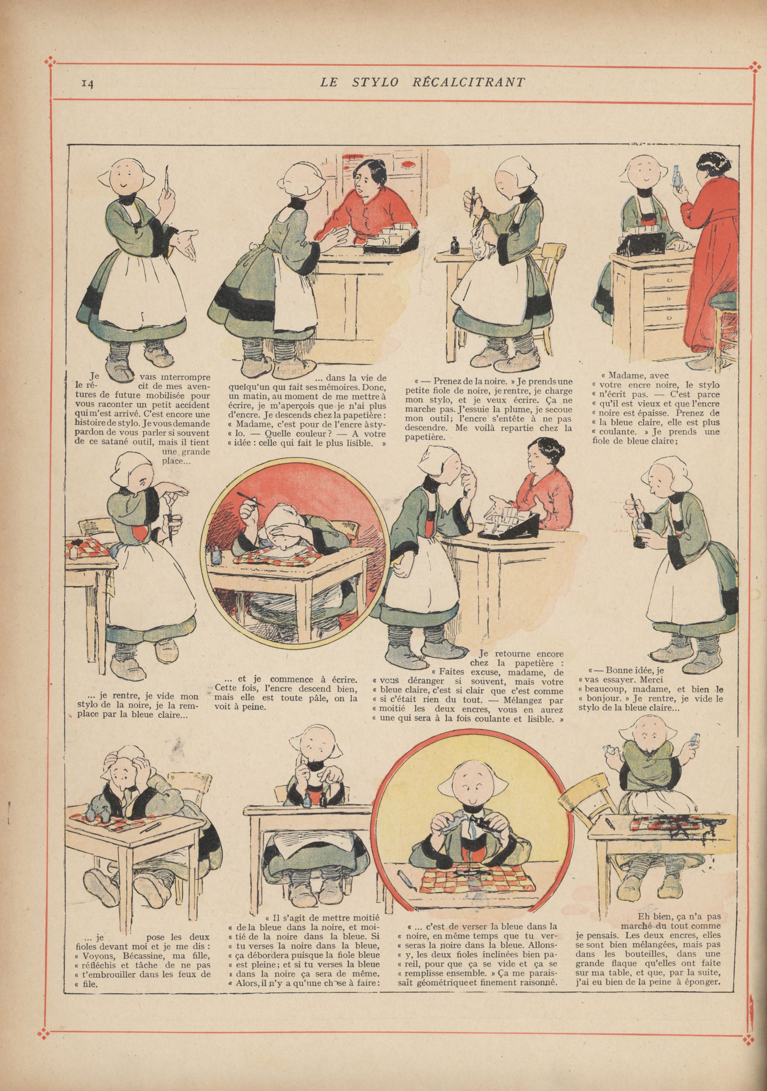 Bécassine – Bécassine mobilisée (1918), page 15. Caumery & J.-P. Pinchon. Domaine public.
