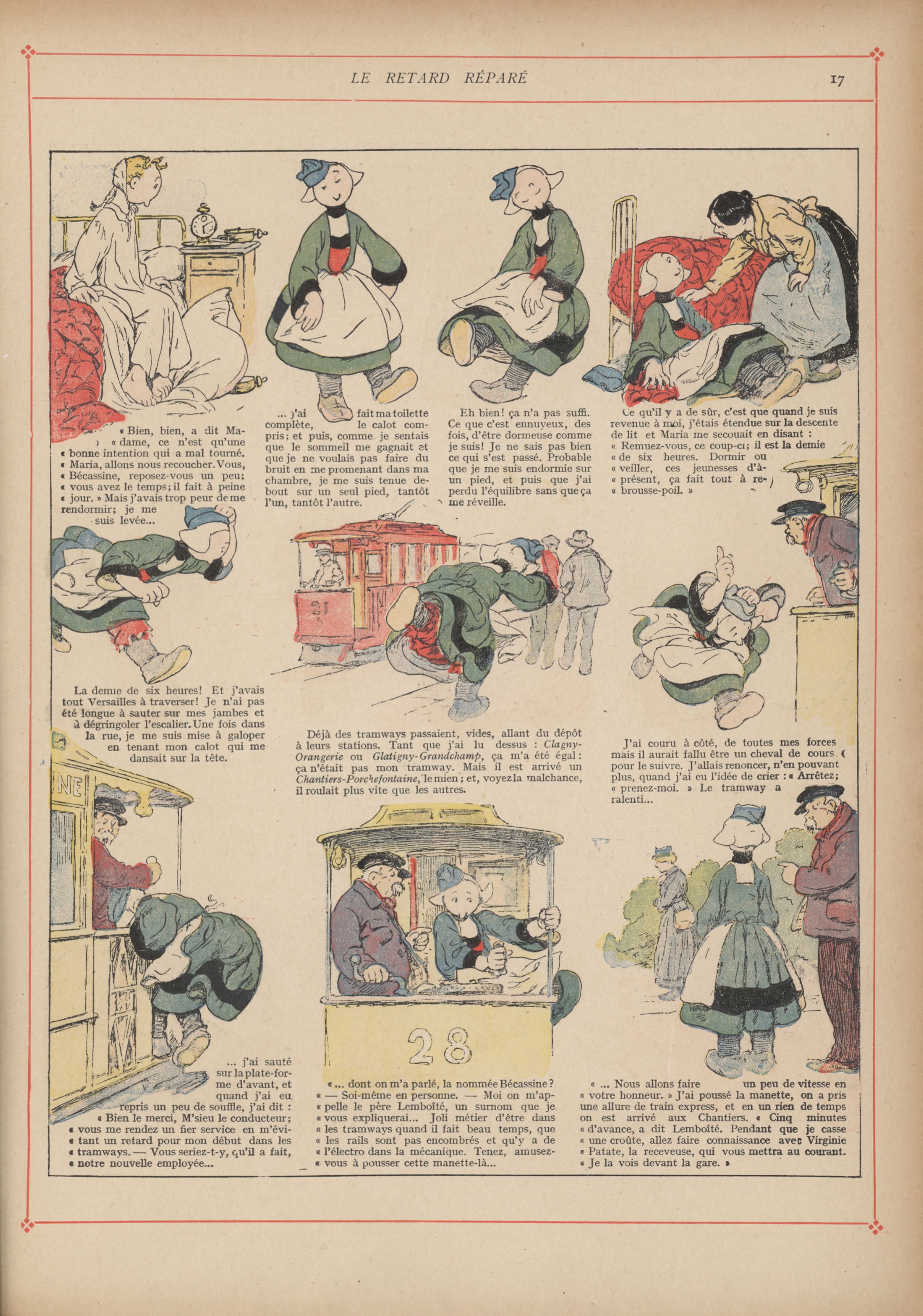 Bécassine – Bécassine mobilisée (1918), page 18. Caumery & J.-P. Pinchon. Domaine public.