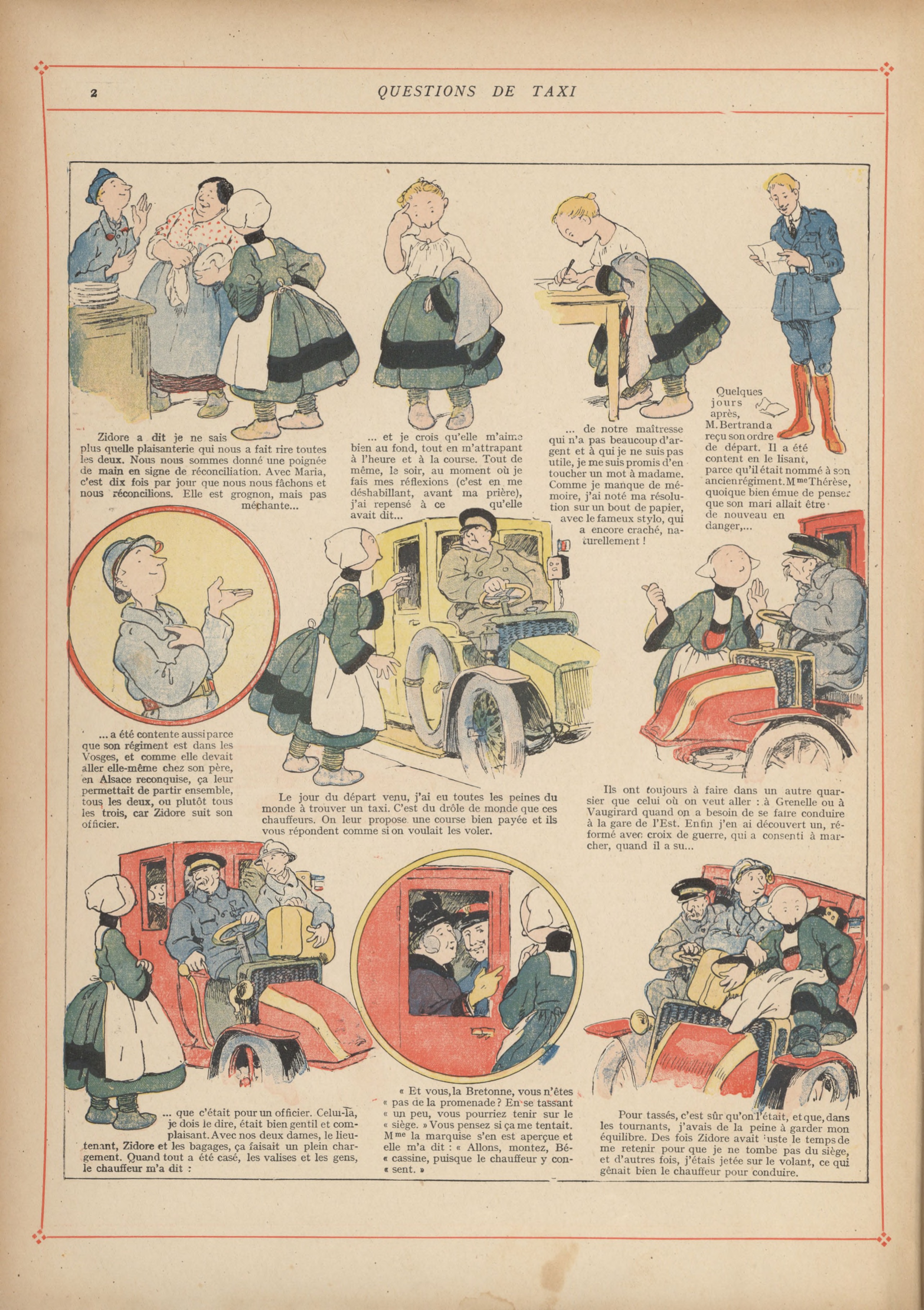 Bécassine – Bécassine mobilisée (1918), page 3. Caumery & J.-P. Pinchon. Domaine public.