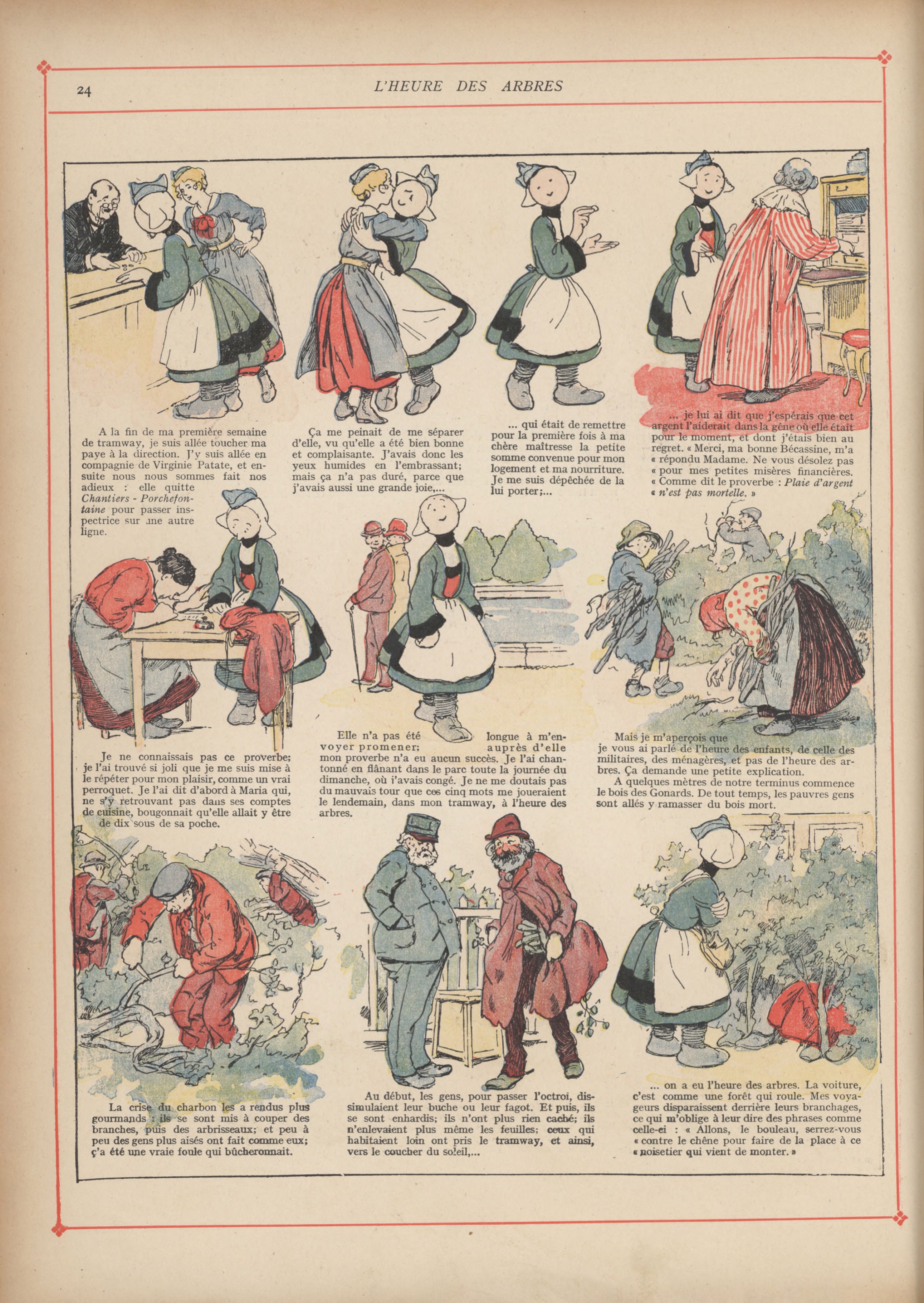 Bécassine – Bécassine mobilisée (1918), page 25. Caumery & J.-P. Pinchon. Domaine public.