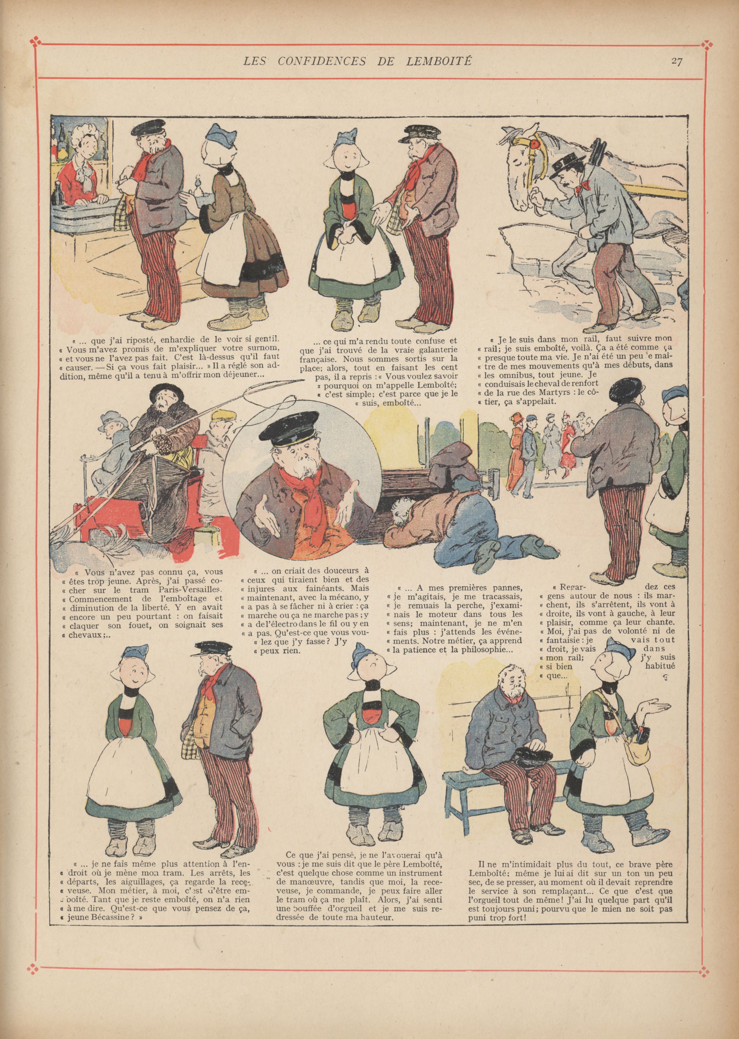 Bécassine – Bécassine mobilisée (1918), page 28. Caumery & J.-P. Pinchon. Domaine public.