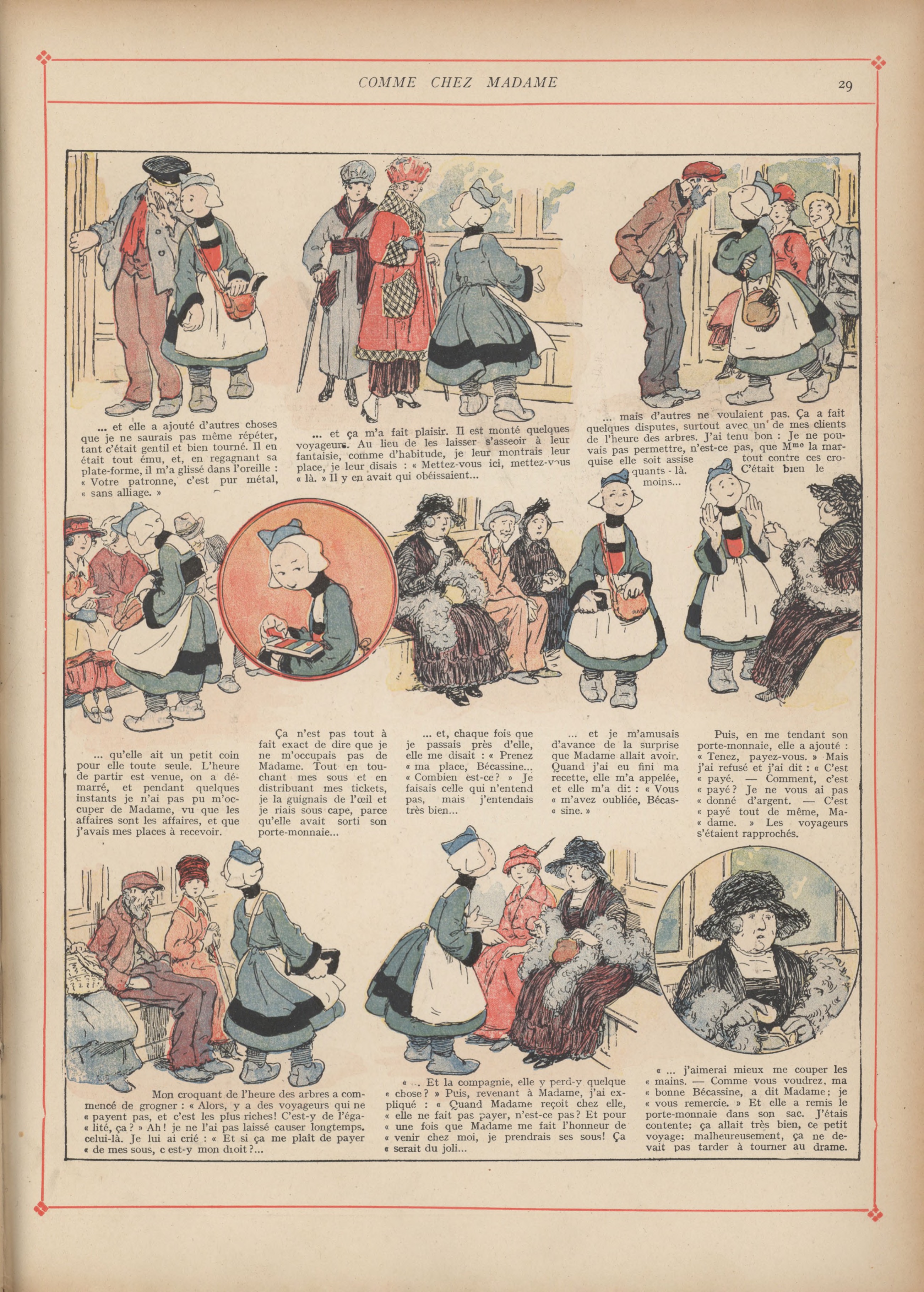 Bécassine – Bécassine mobilisée (1918), page 30. Caumery & J.-P. Pinchon. Domaine public.