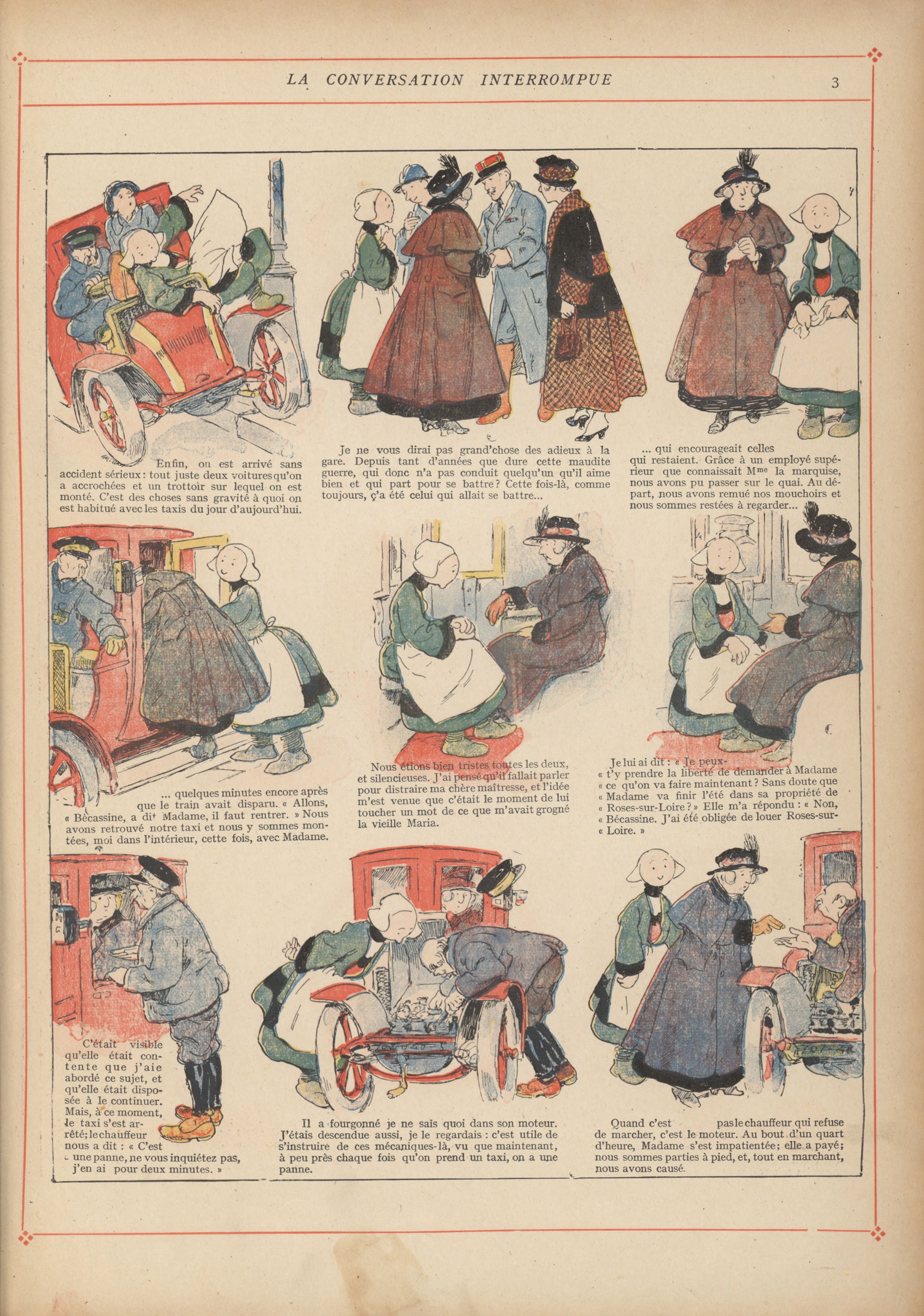 Bécassine – Bécassine mobilisée (1918), page 4. Caumery & J.-P. Pinchon. Domaine public.