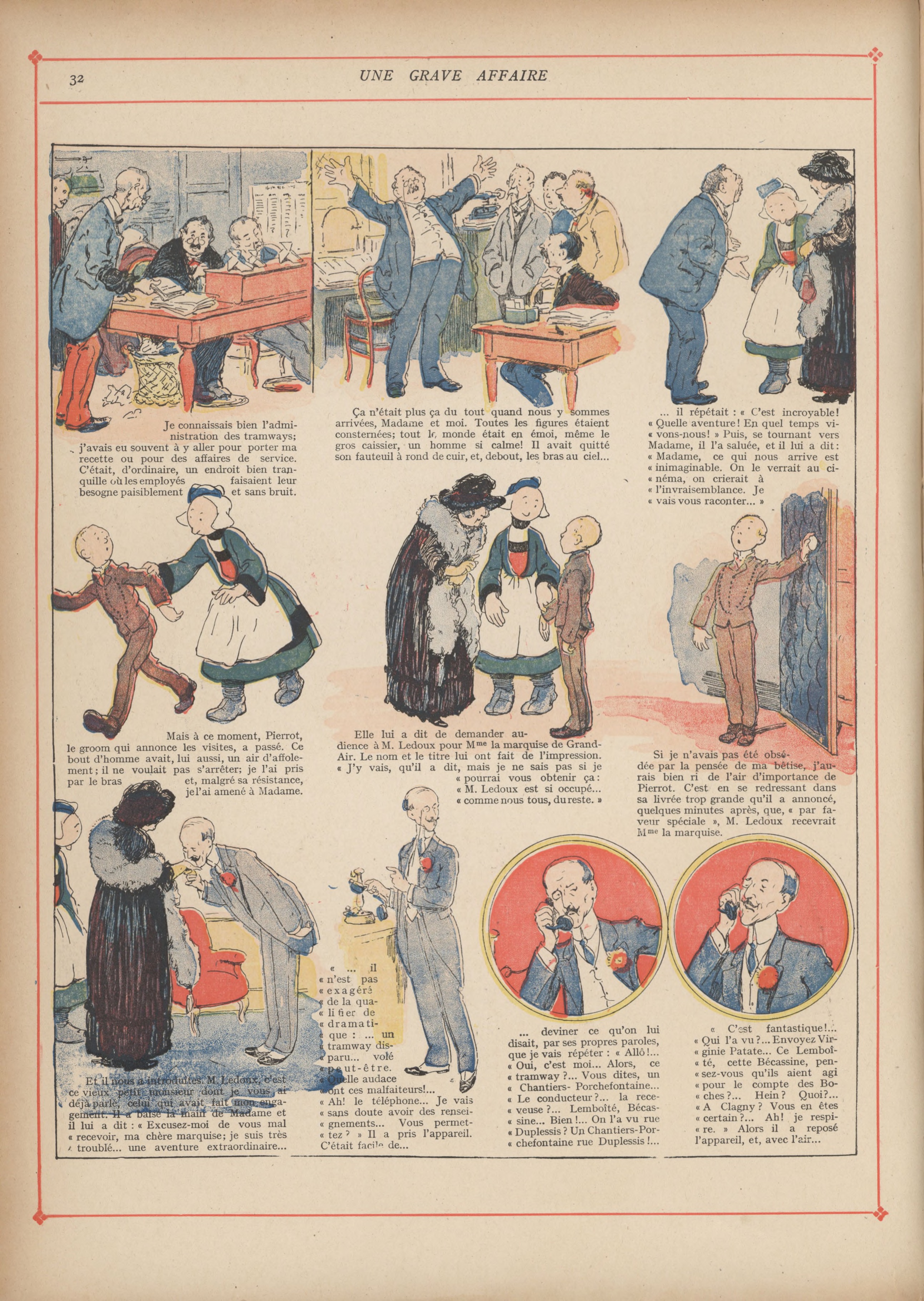 Bécassine – Bécassine mobilisée (1918), page 33. Caumery & J.-P. Pinchon. Domaine public.
