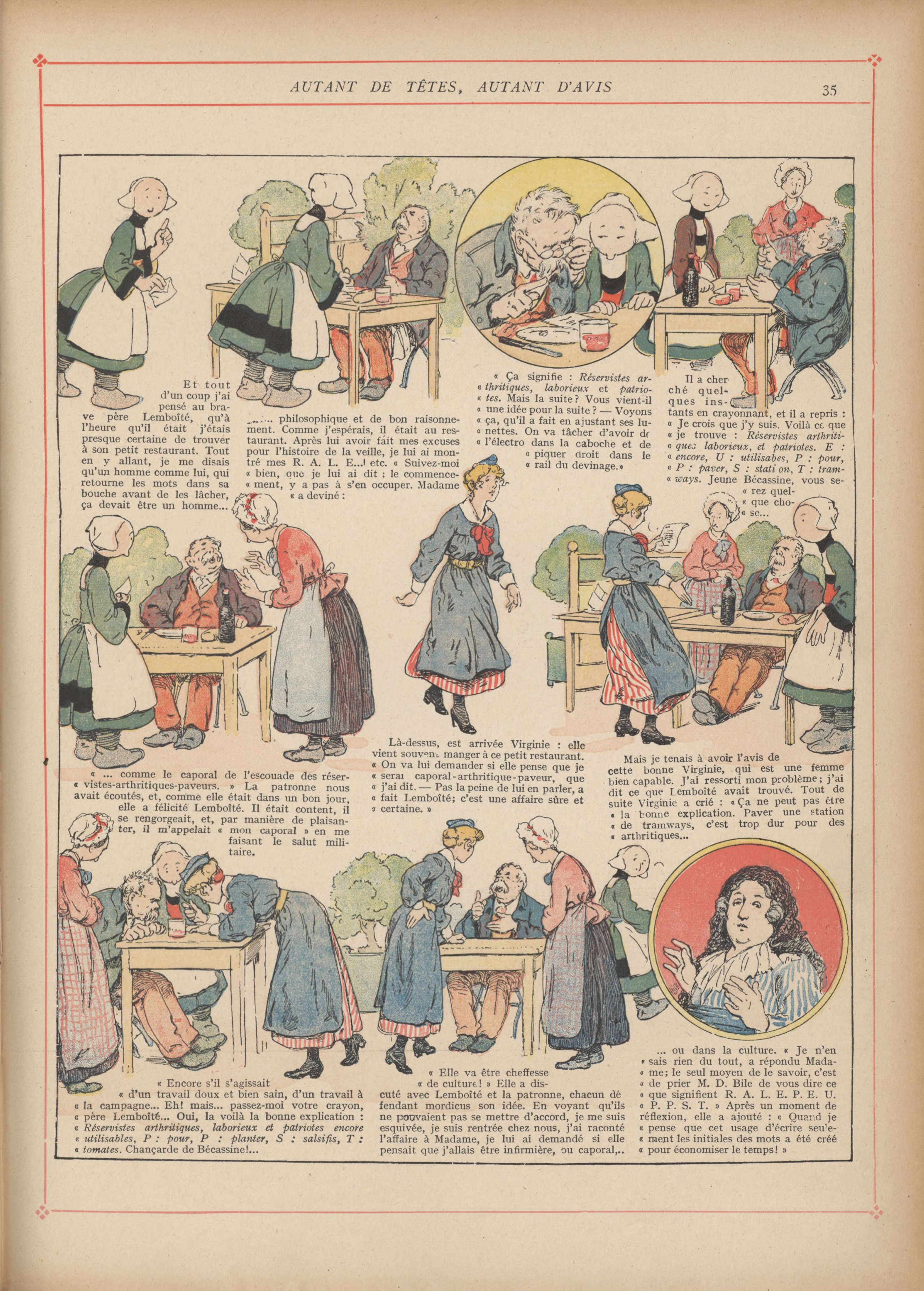 Bécassine – Bécassine mobilisée (1918), page 36. Caumery & J.-P. Pinchon. Domaine public.