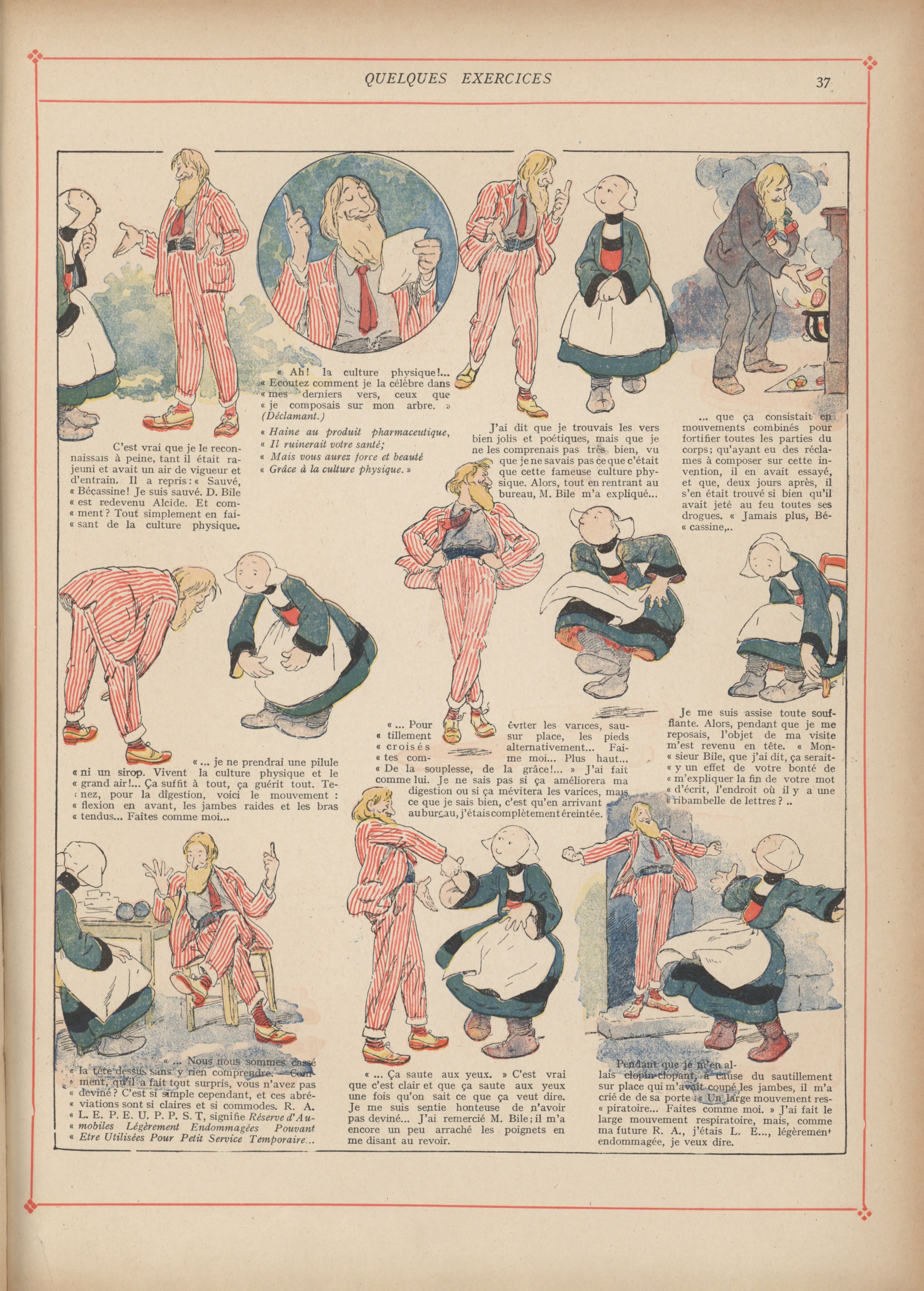 Bécassine – Bécassine mobilisée (1918), page 38. Caumery & J.-P. Pinchon. Domaine public.