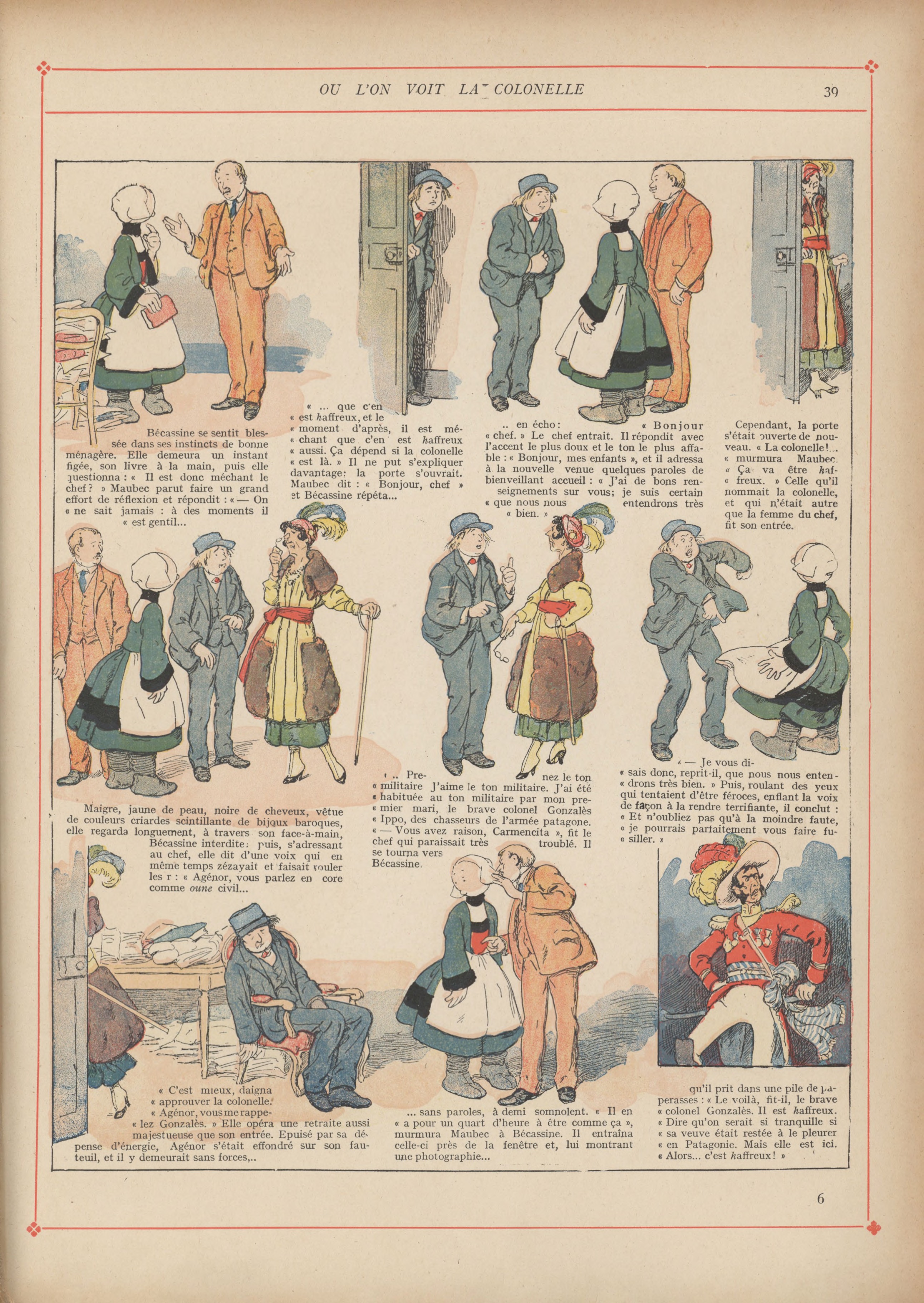 Bécassine – Bécassine mobilisée (1918), page 40. Caumery & J.-P. Pinchon. Domaine public.