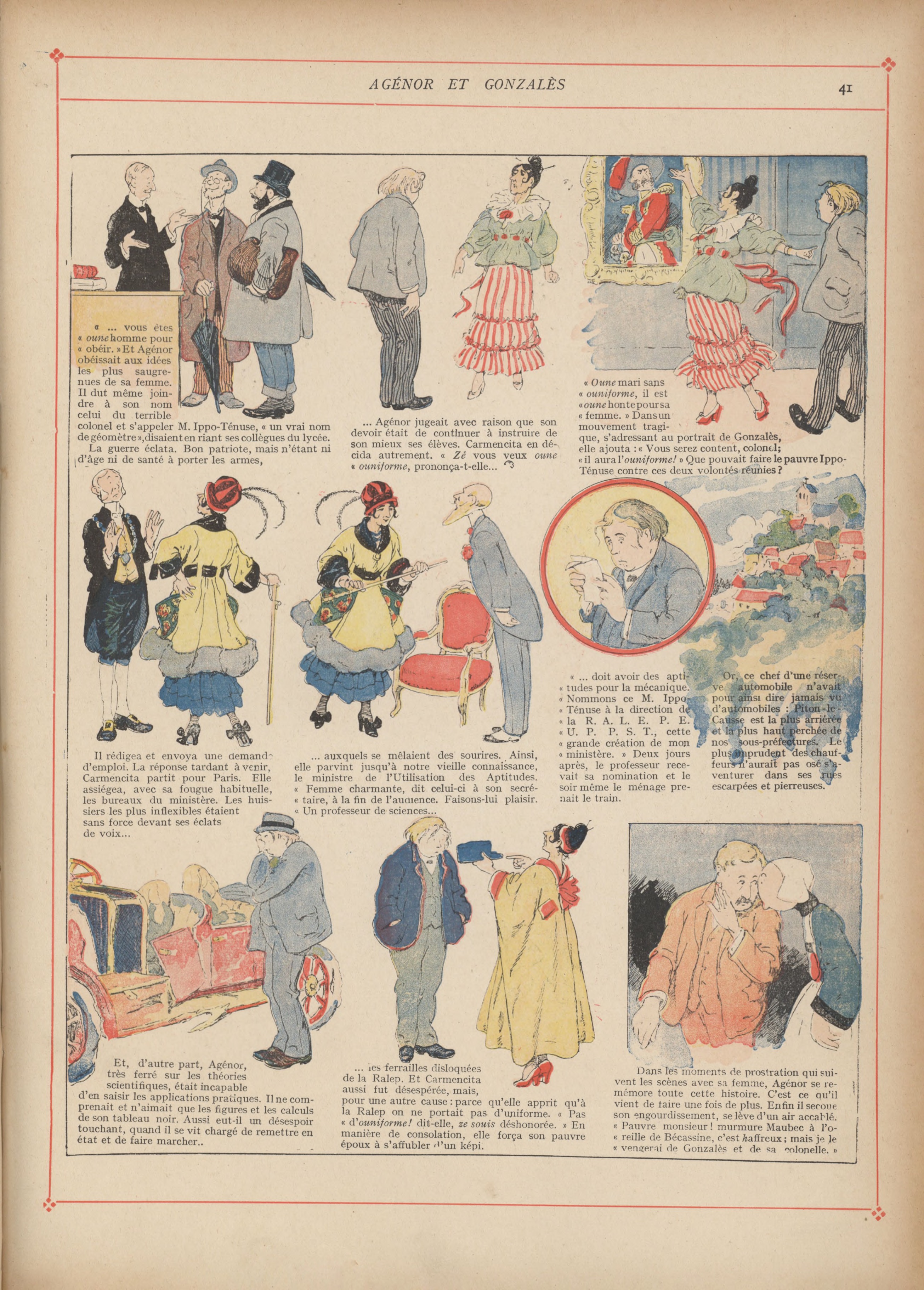 Bécassine – Bécassine mobilisée (1918), page 42. Caumery & J.-P. Pinchon. Domaine public.