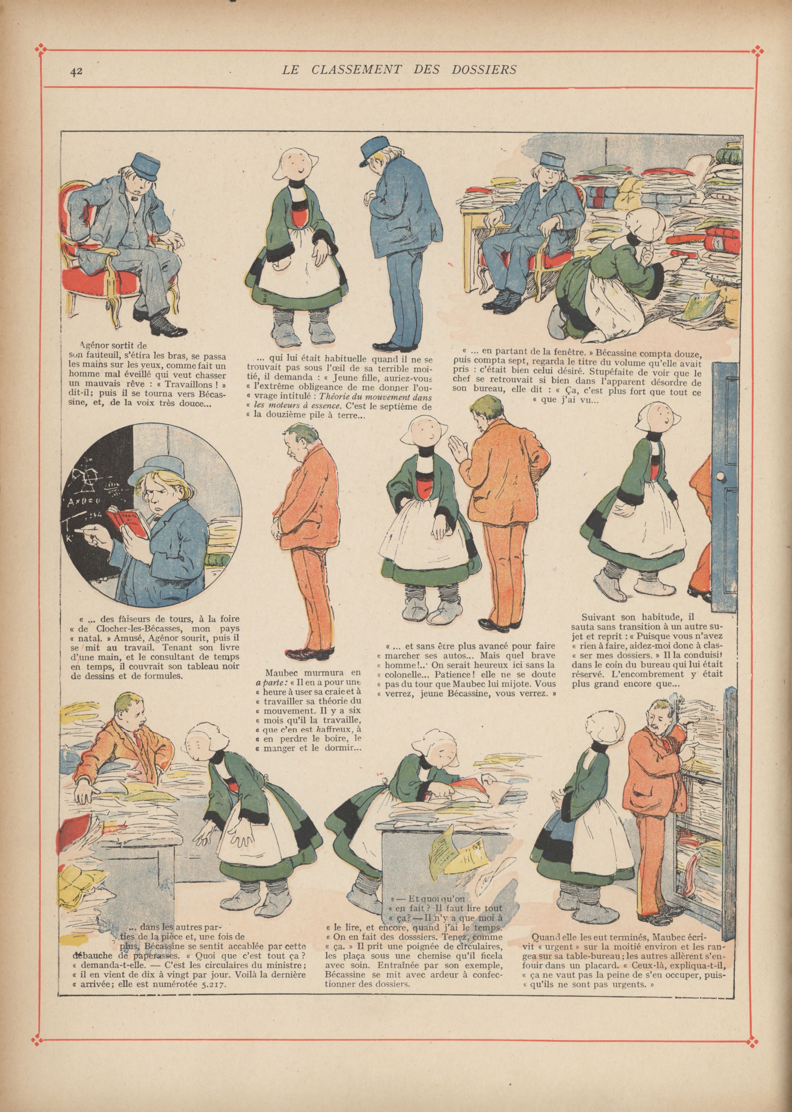 Bécassine – Bécassine mobilisée (1918), page 43. Caumery & J.-P. Pinchon. Domaine public.