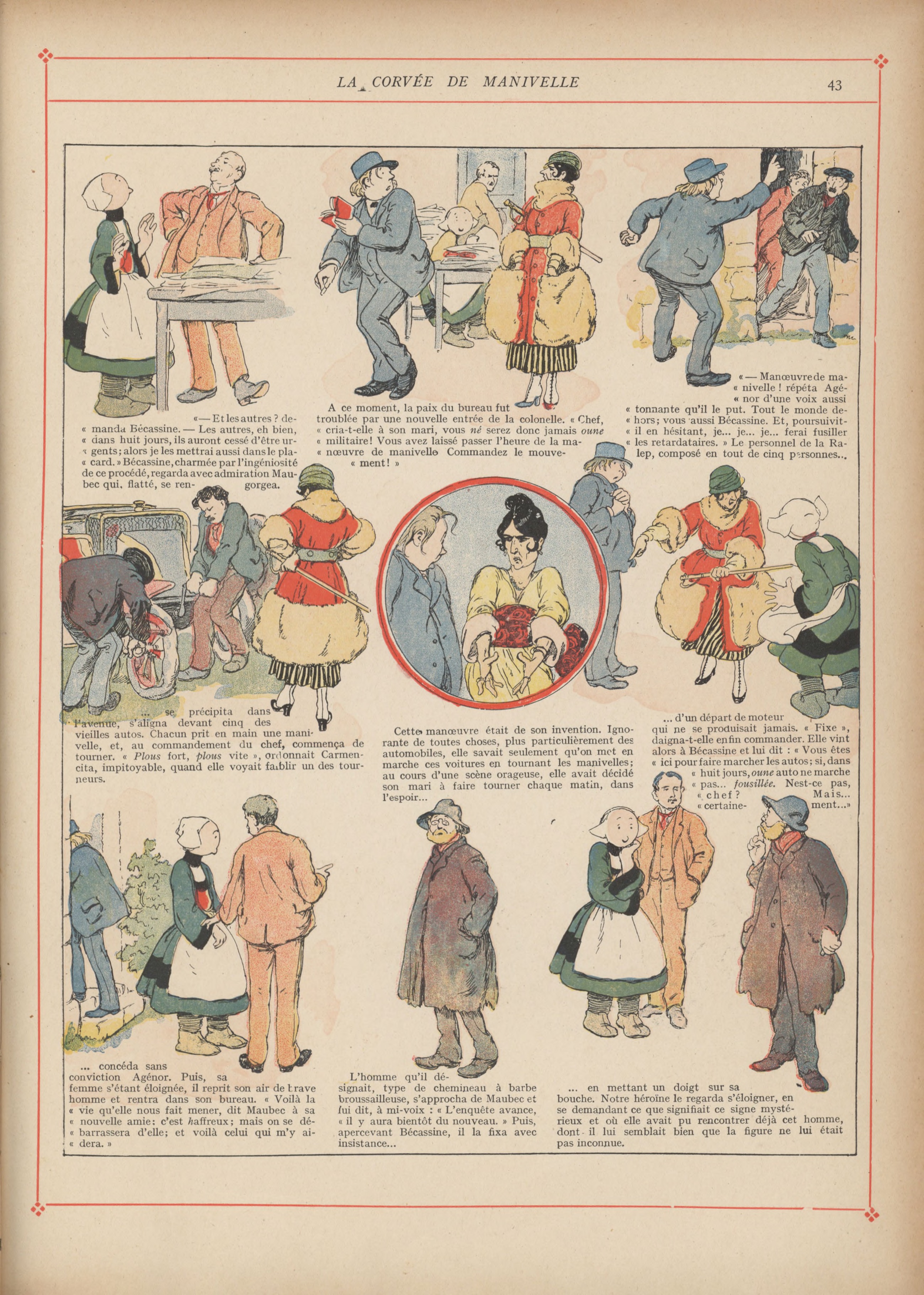 Bécassine – Bécassine mobilisée (1918), page 44. Caumery & J.-P. Pinchon. Domaine public.