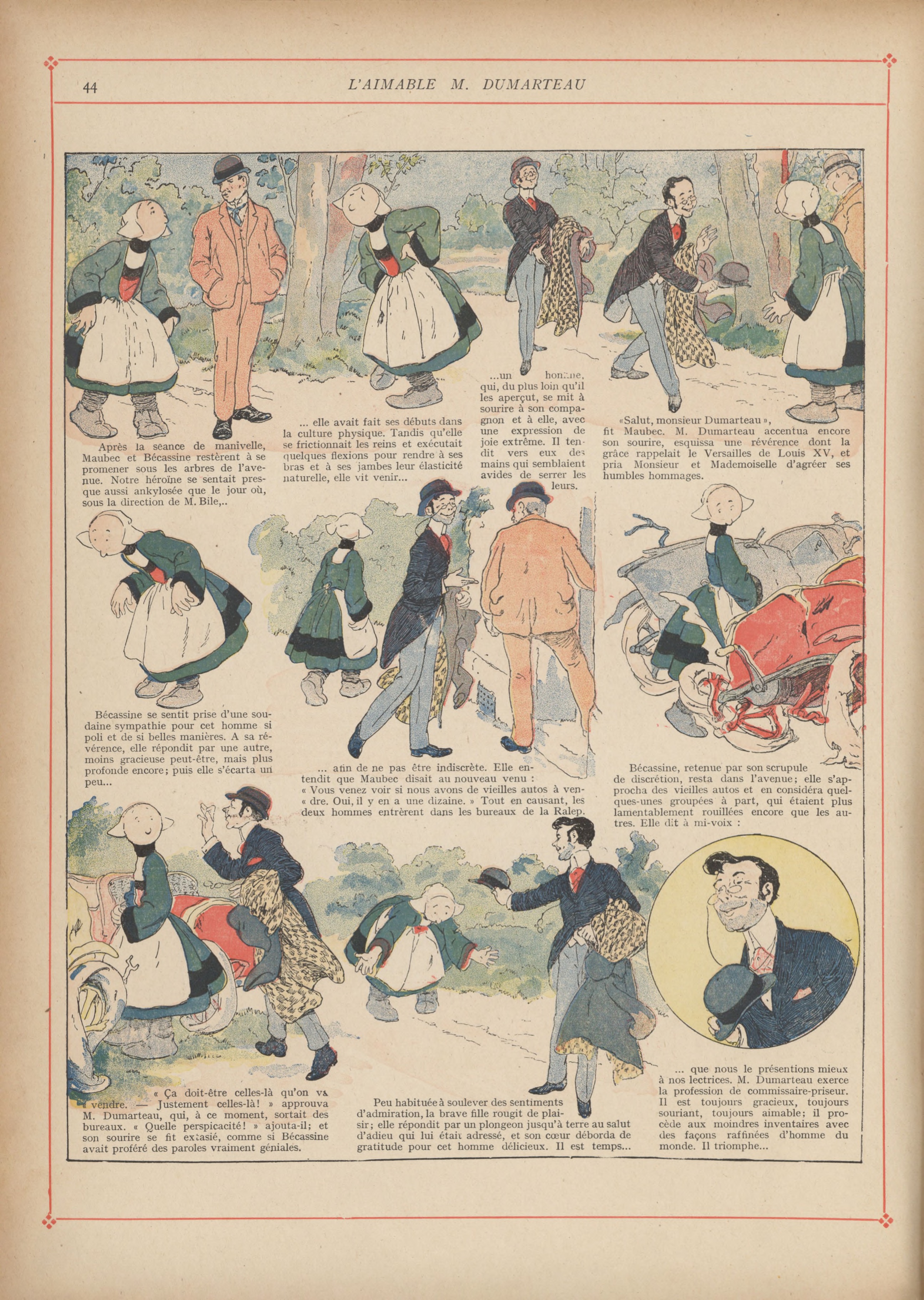 Bécassine – Bécassine mobilisée (1918), page 45. Caumery & J.-P. Pinchon. Domaine public.