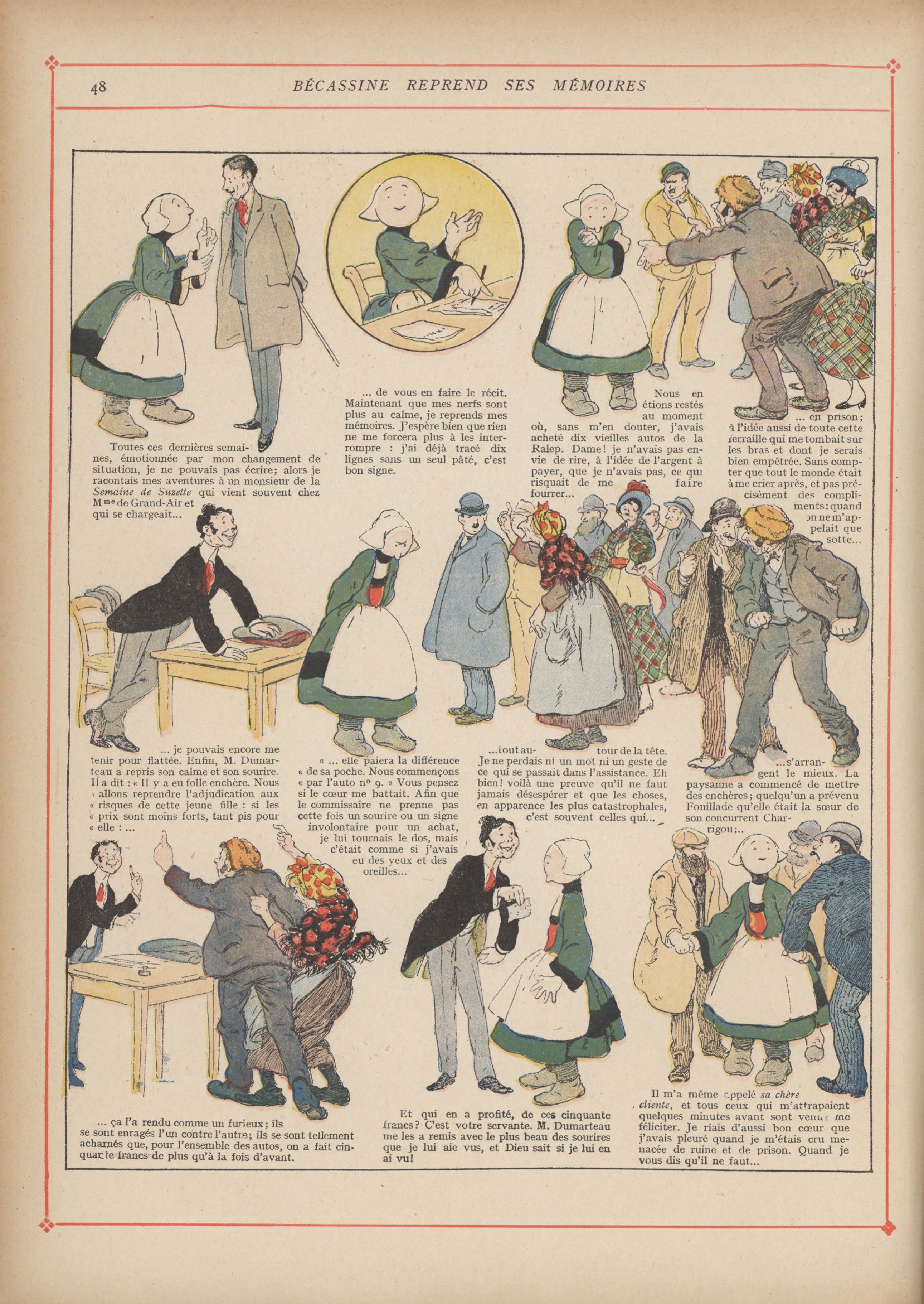 Bécassine – Bécassine mobilisée (1918), page 49. Caumery & J.-P. Pinchon. Domaine public.