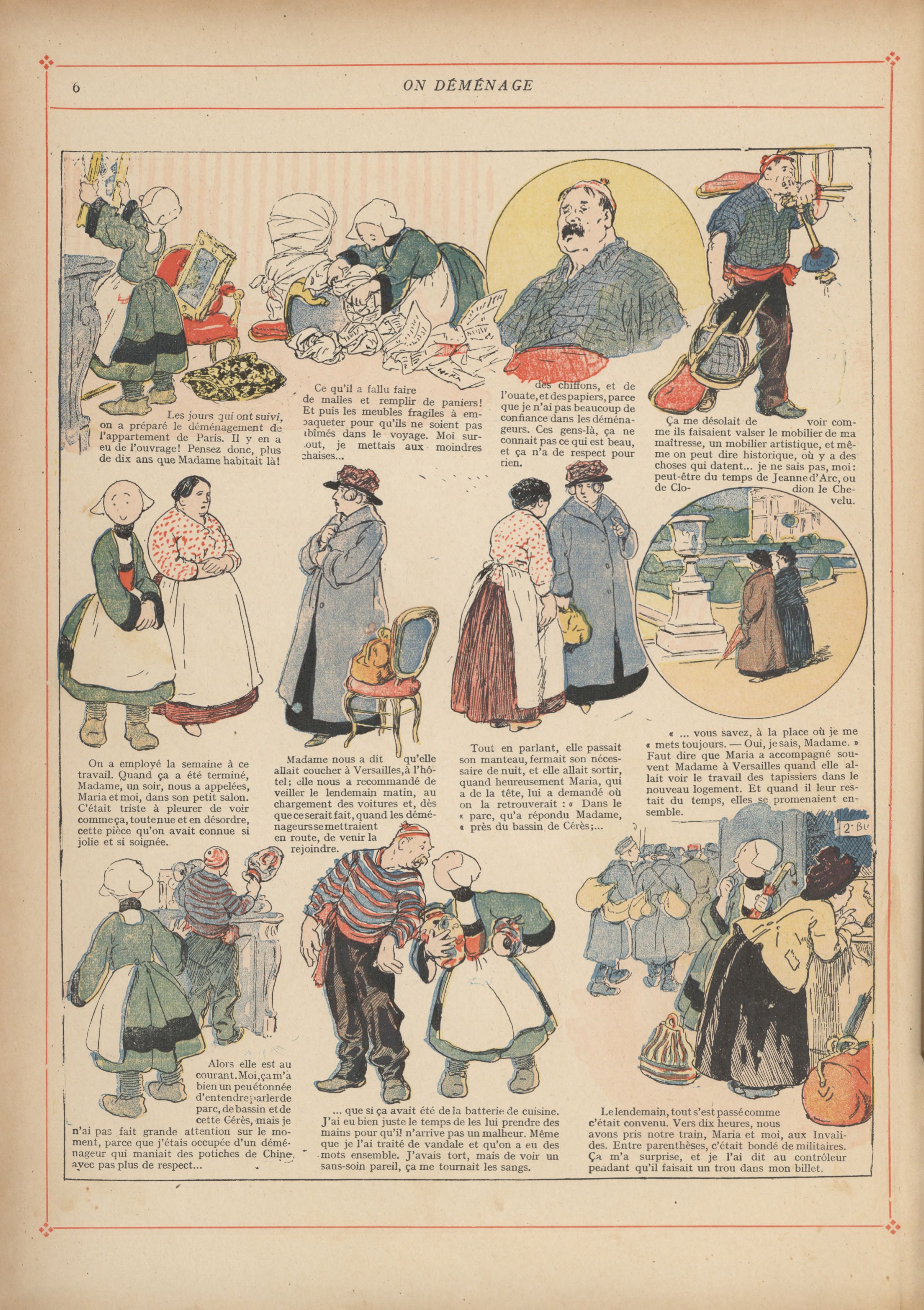 Bécassine – Bécassine mobilisée (1918), page 7. Caumery & J.-P. Pinchon. Domaine public.