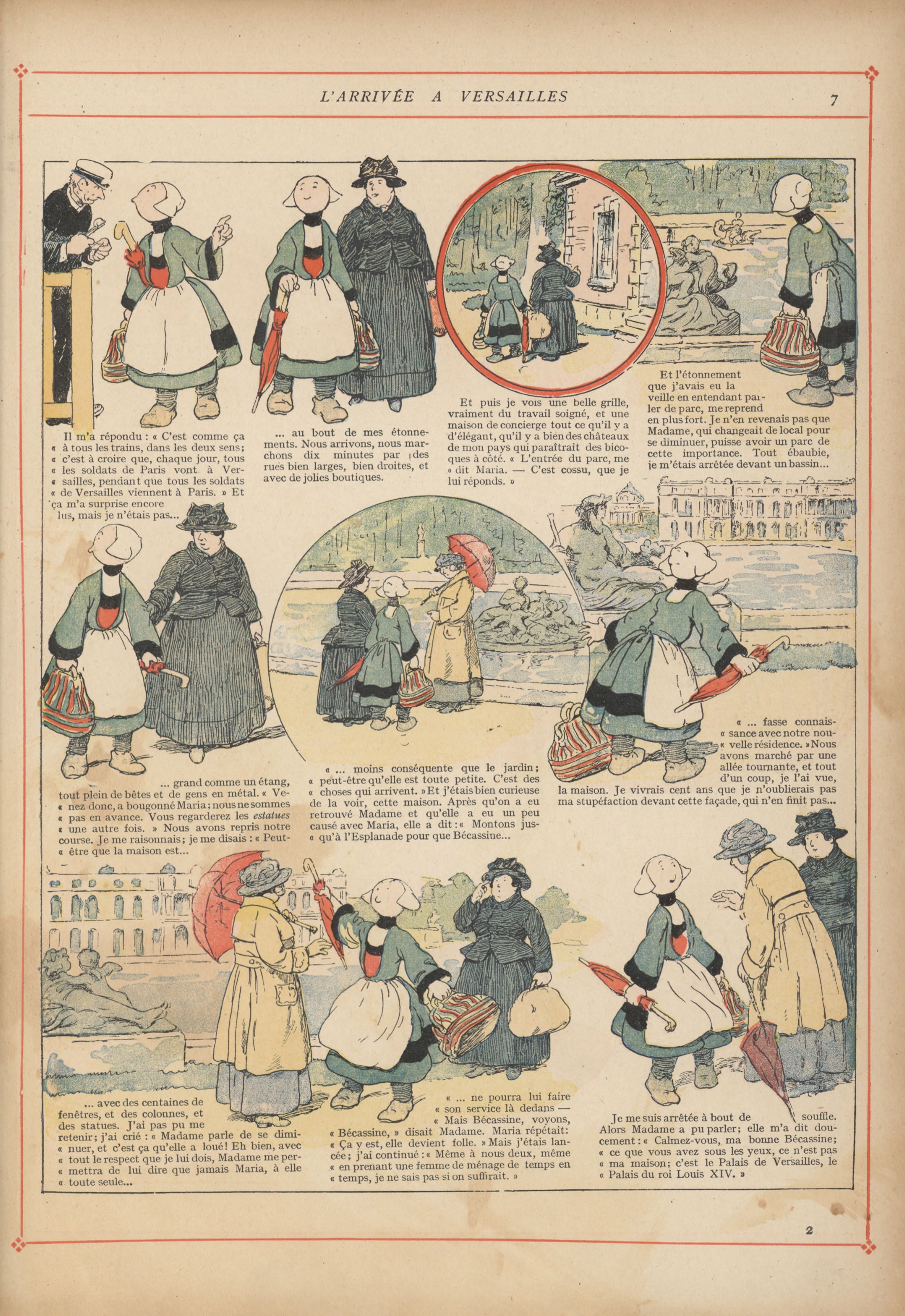 Bécassine – Bécassine mobilisée (1918), page 8. Caumery & J.-P. Pinchon. Domaine public.
