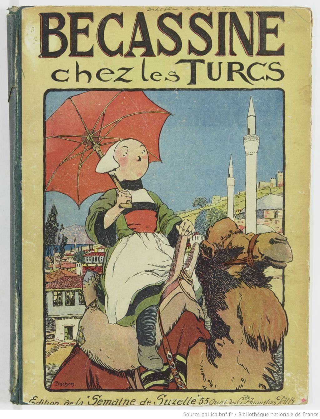 Bécassine – Bécassine chez les Turcs (1919), page 1. Caumery & J.-P. Pinchon. Domaine public. Source gallica.bnf.fr / BnF.